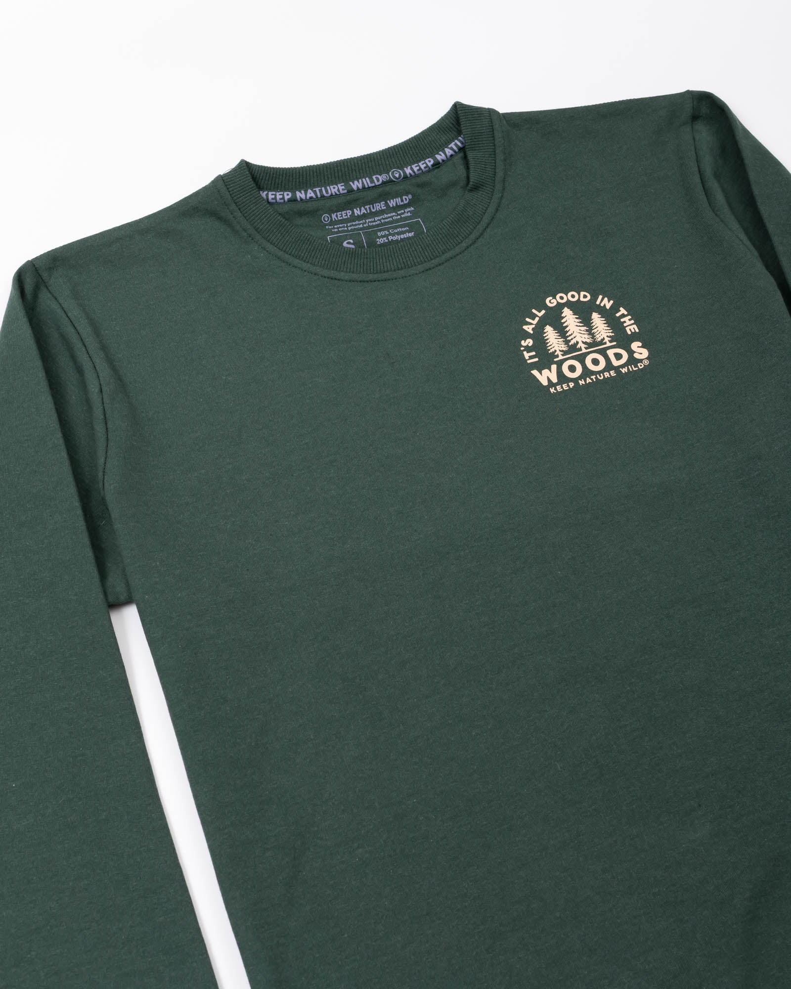 Good In The Woods Crewneck Sweatshirt | Heather Forest