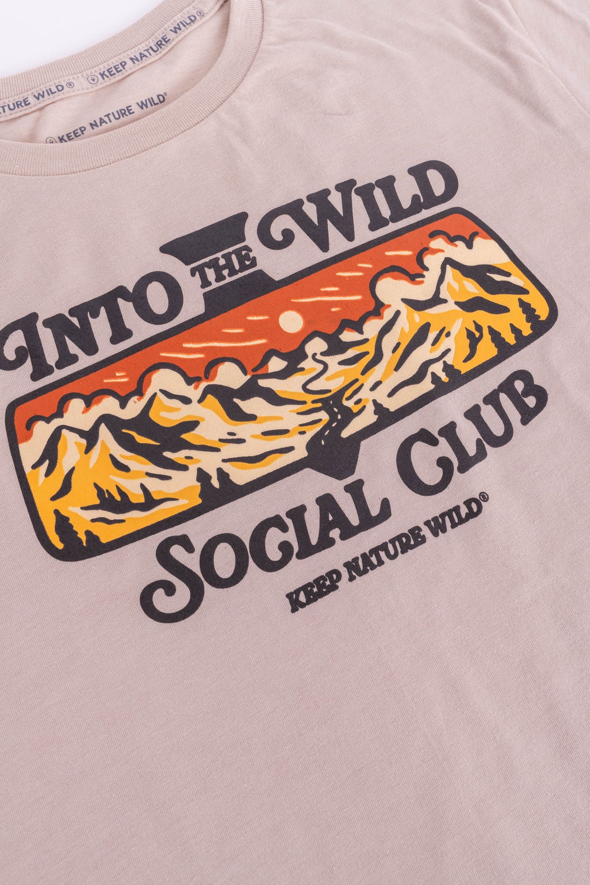 Into the Wild Social Club | Unisex Tee | Heather Tan