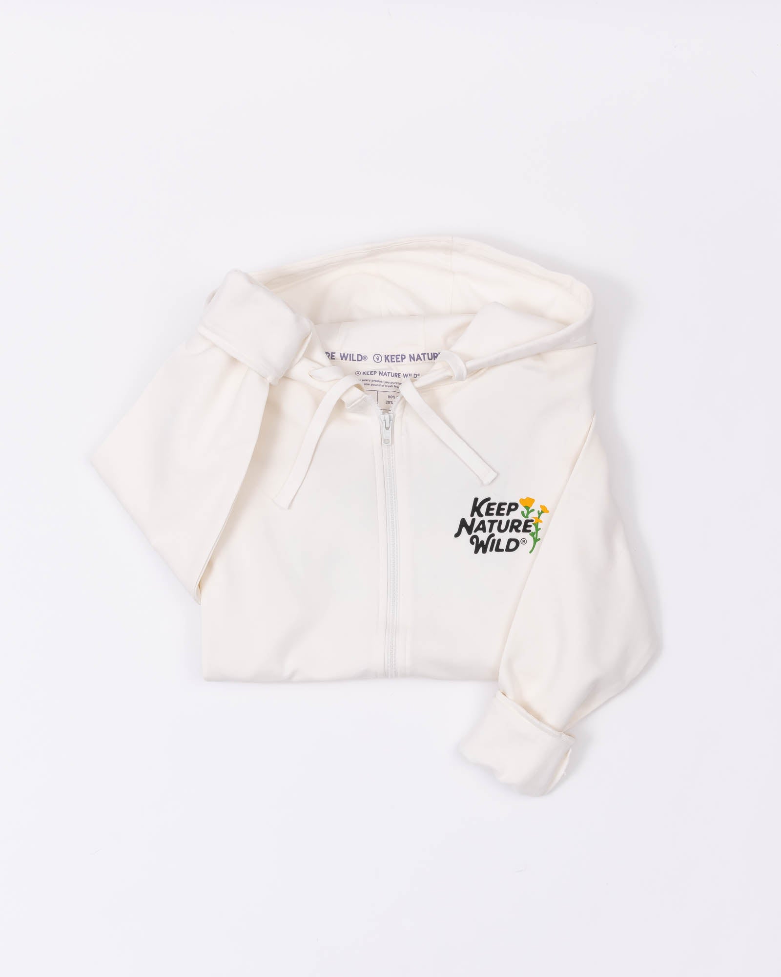 Wild Child Zip-Up Hoodie | Natural
