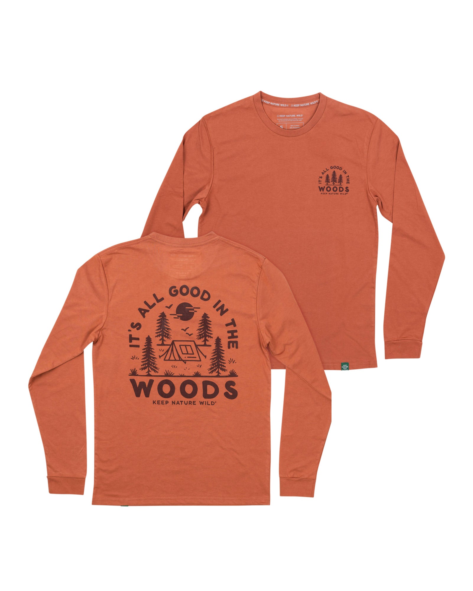 Good in the Woods Unisex Long Sleeve Tee | Redwood