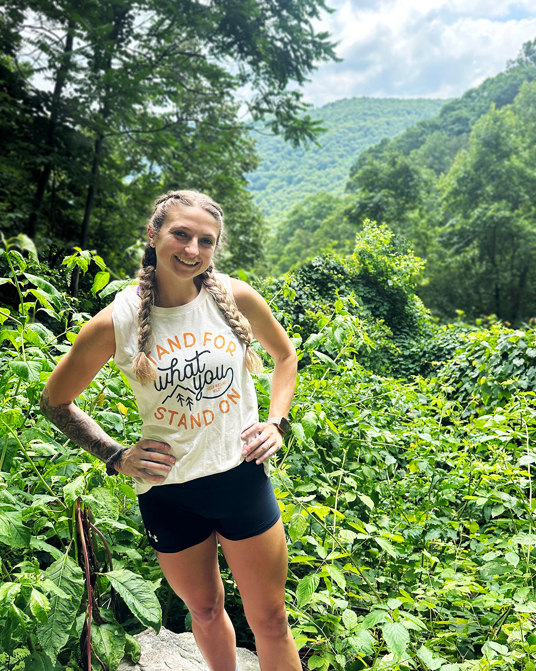 Stand For Women's Muscle Tank | Natural