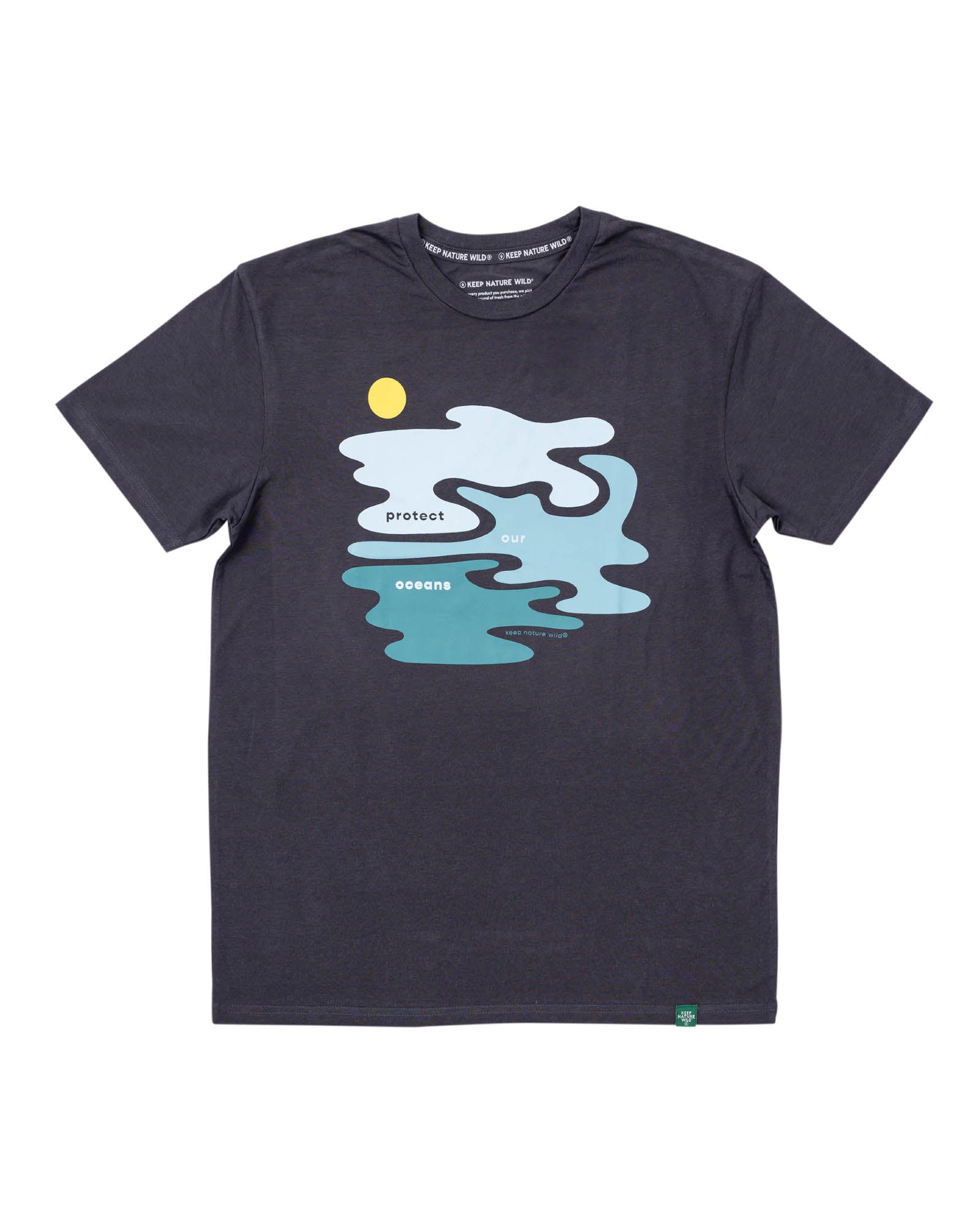 Protect Our Oceans Unisex Tee | Coal