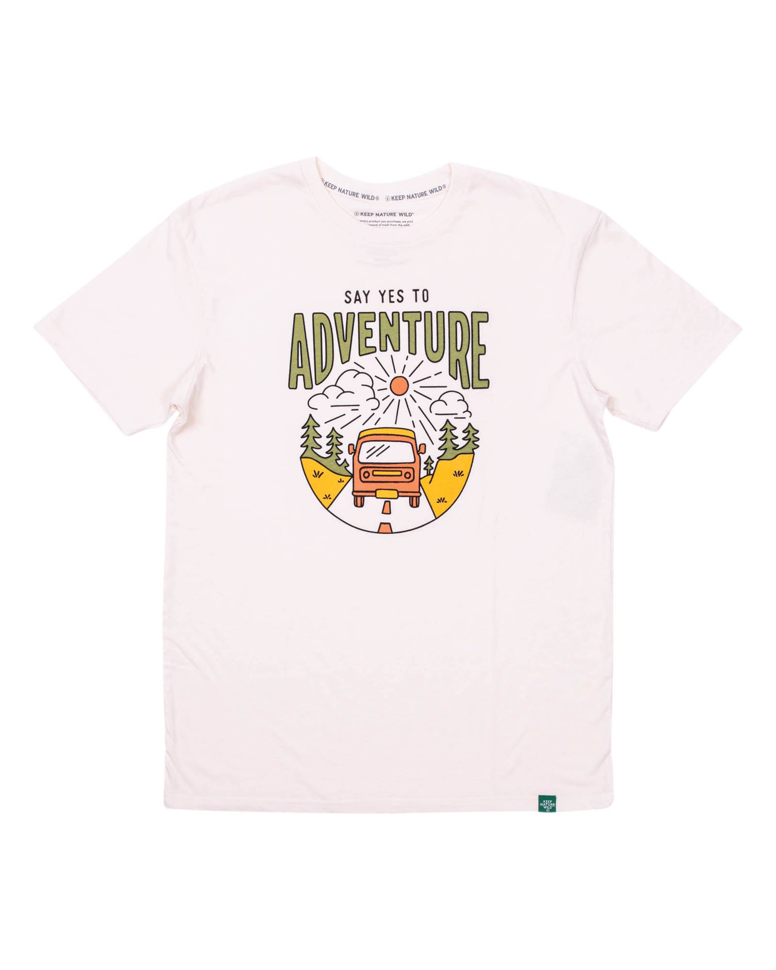 Say Yes to Adventure Unisex Tee | Natural