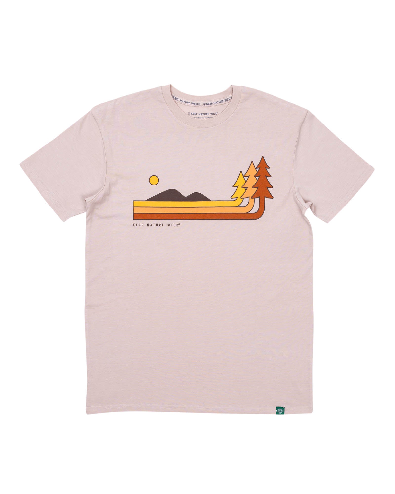 Retro Pines Unisex Tee | Heather Tan