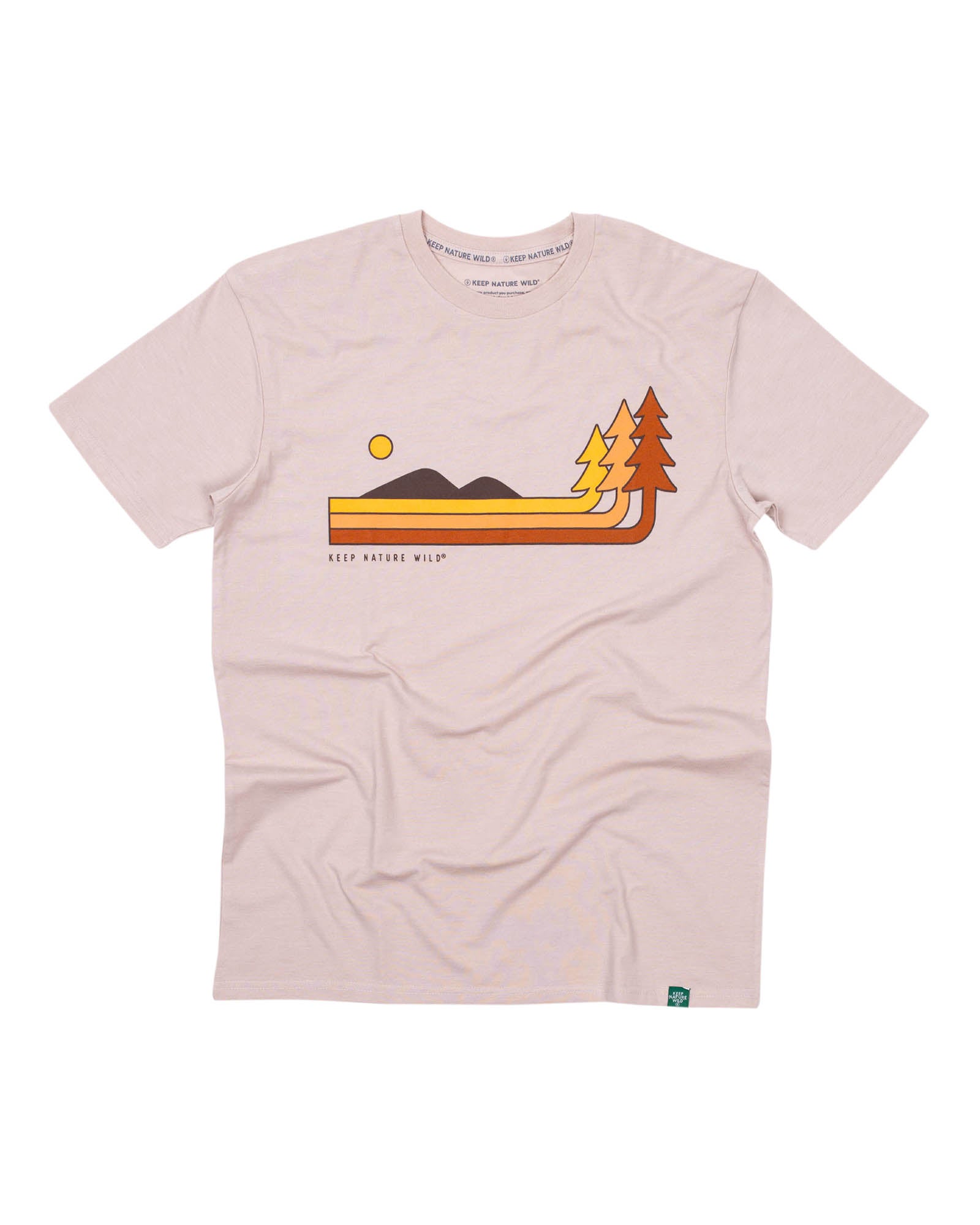 Retro Pines Unisex Tee | Heather Tan