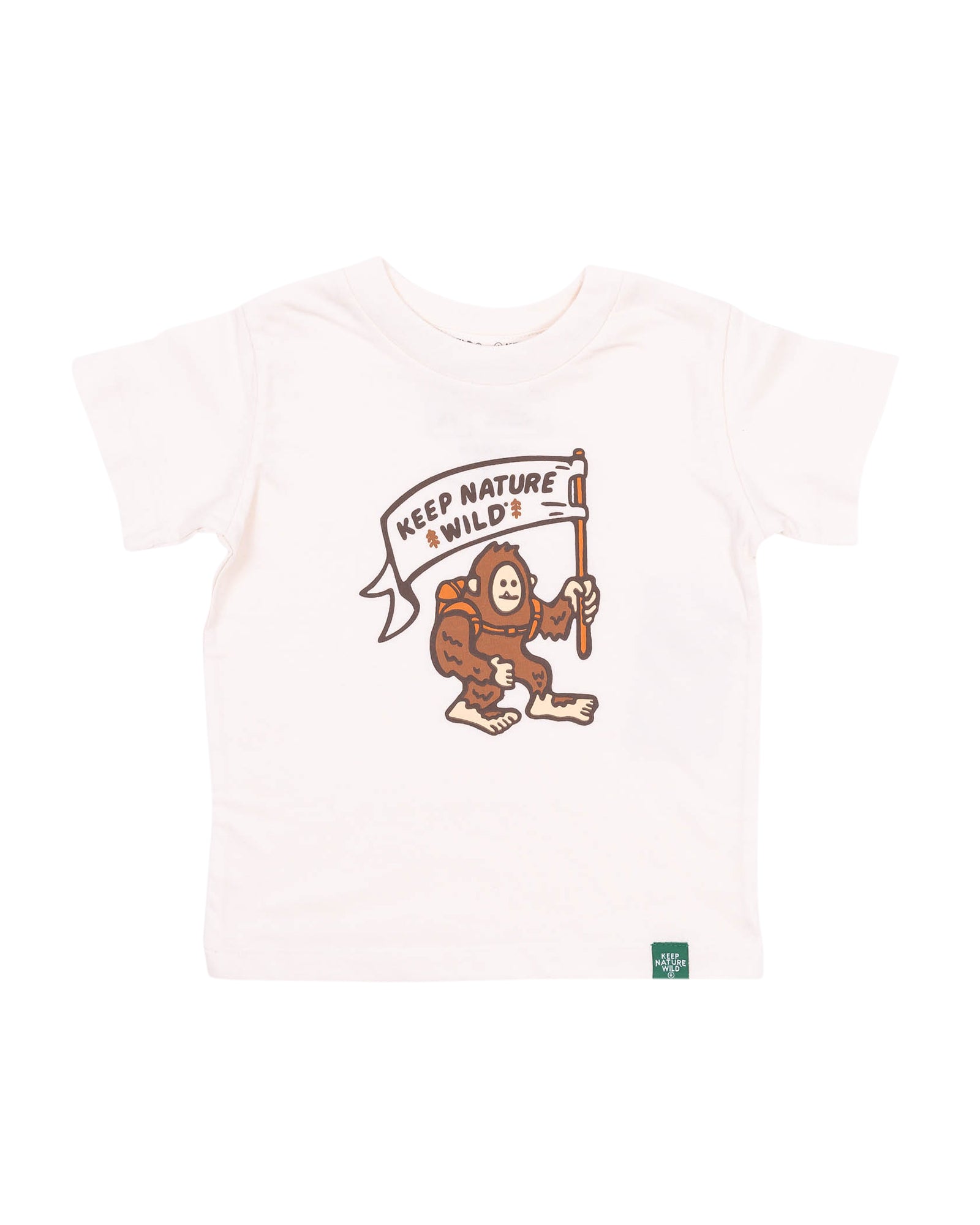 Happy Camper Squatch Toddler Tee | Natural