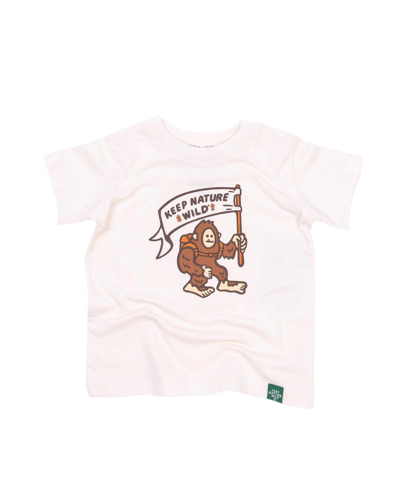 Happy Camper Squatch Toddler Tee | Natural