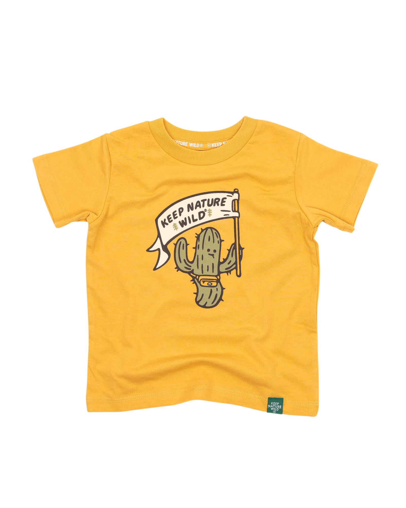 Happy Camper Saguaro Toddler Tee | Mustard