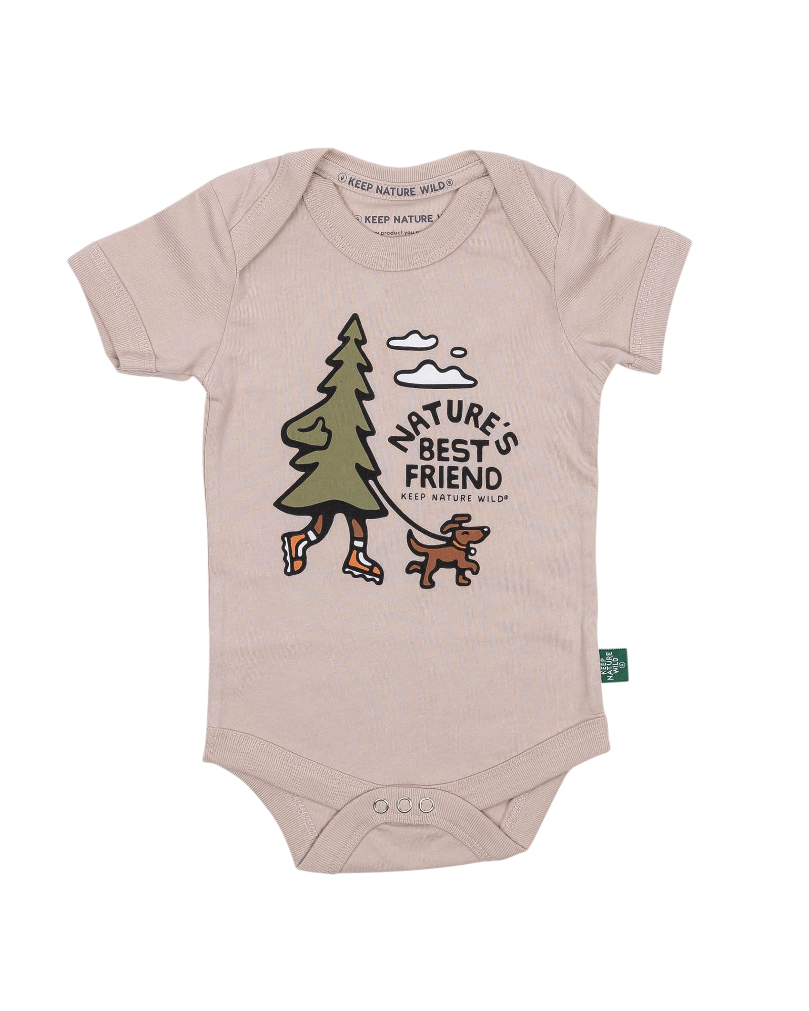 Nature's Best Friend Baby Bodysuit | Heather Tan