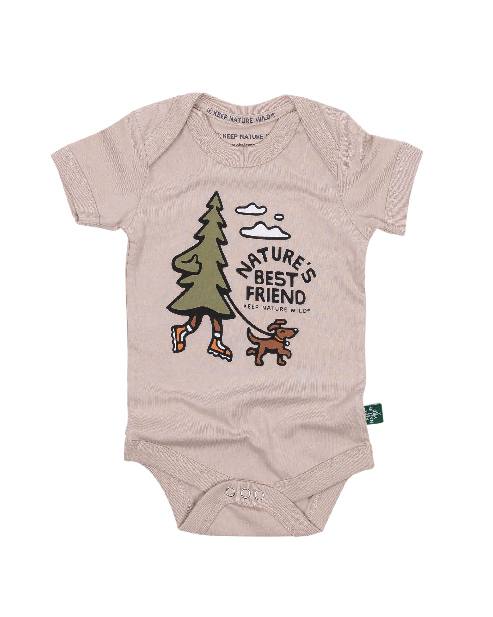 Nature's Best Friend Baby Bodysuit | Heather Tan