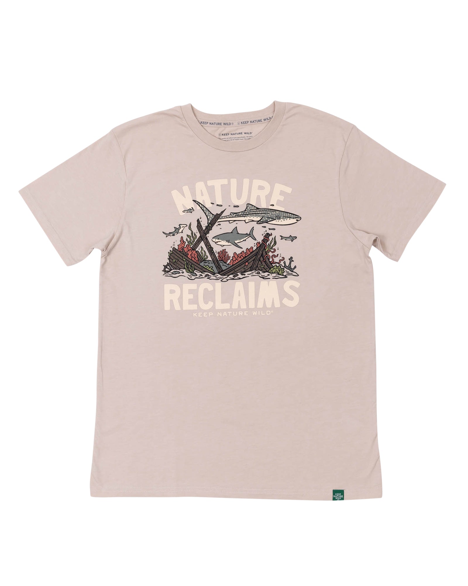 Nature Reclaims Unisex Tee | Heather Tan