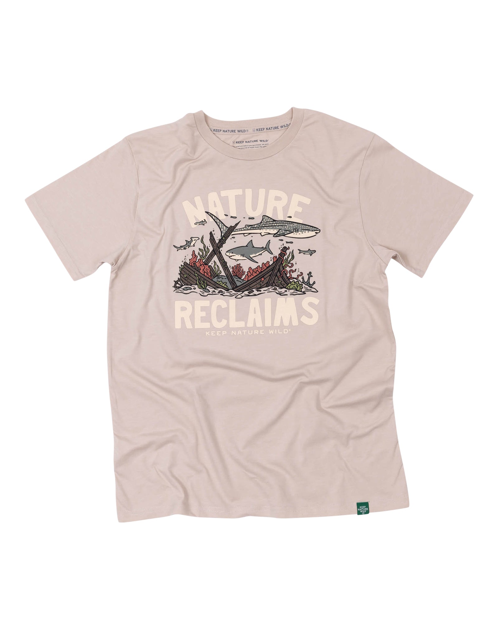 Nature Reclaims Unisex Tee | Heather Tan