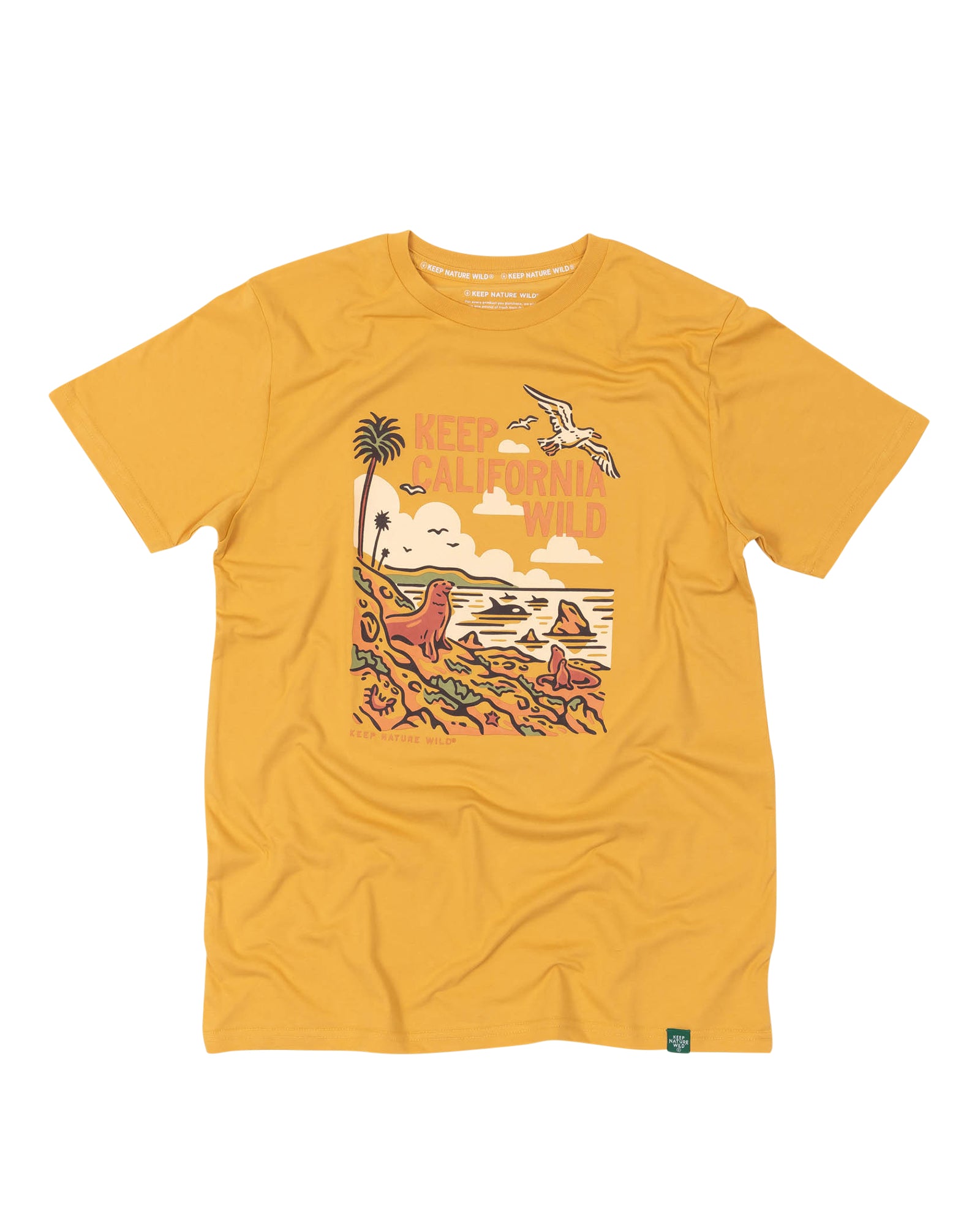 Keep California Wild Unisex Tee | Mustard