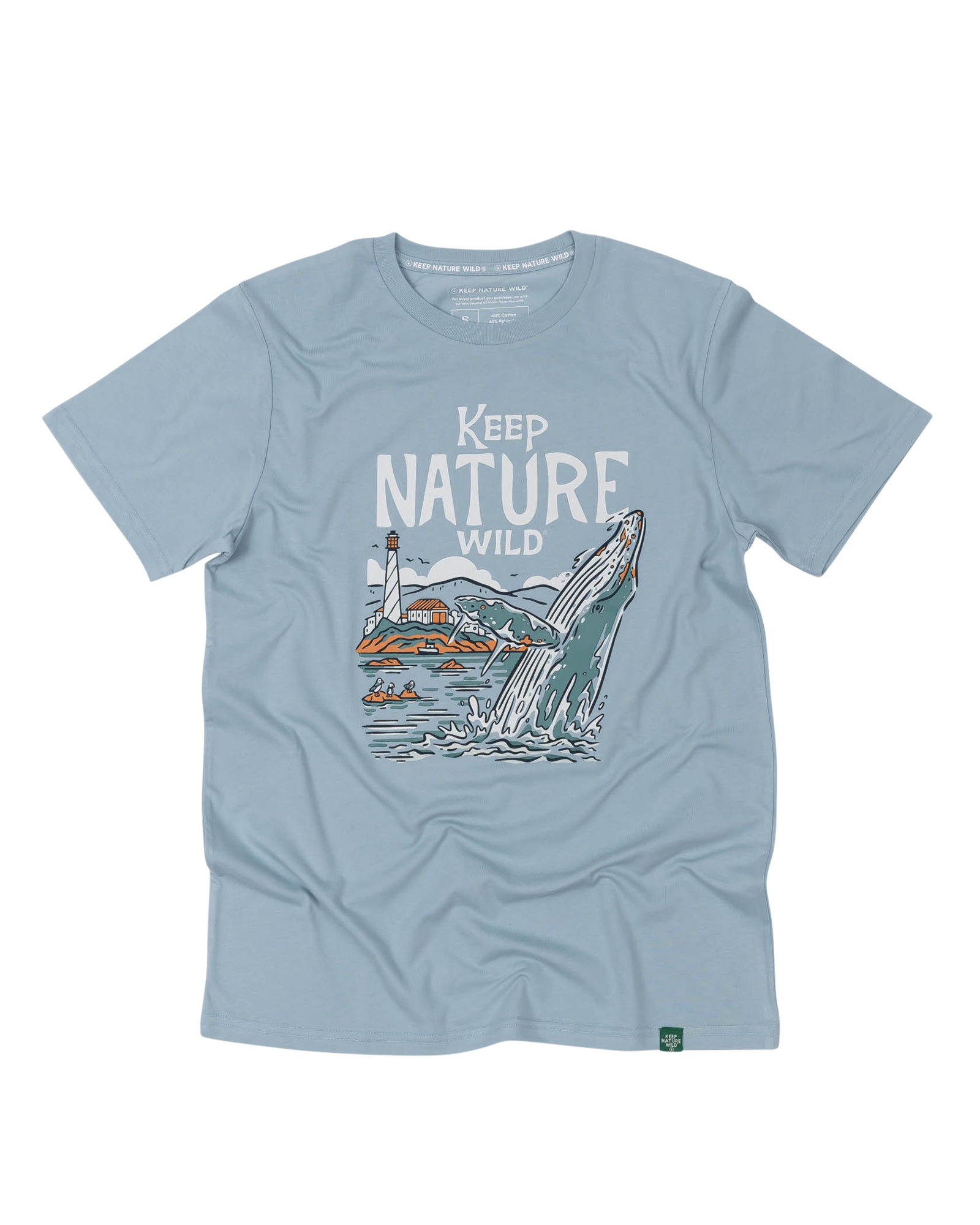 Wild Humpback Unisex Tee | Morning Mist