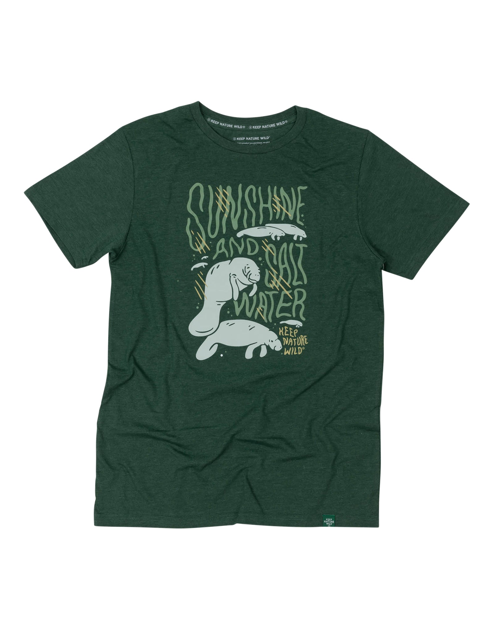 Manatees Motto Unisex Tee | Heather Forest