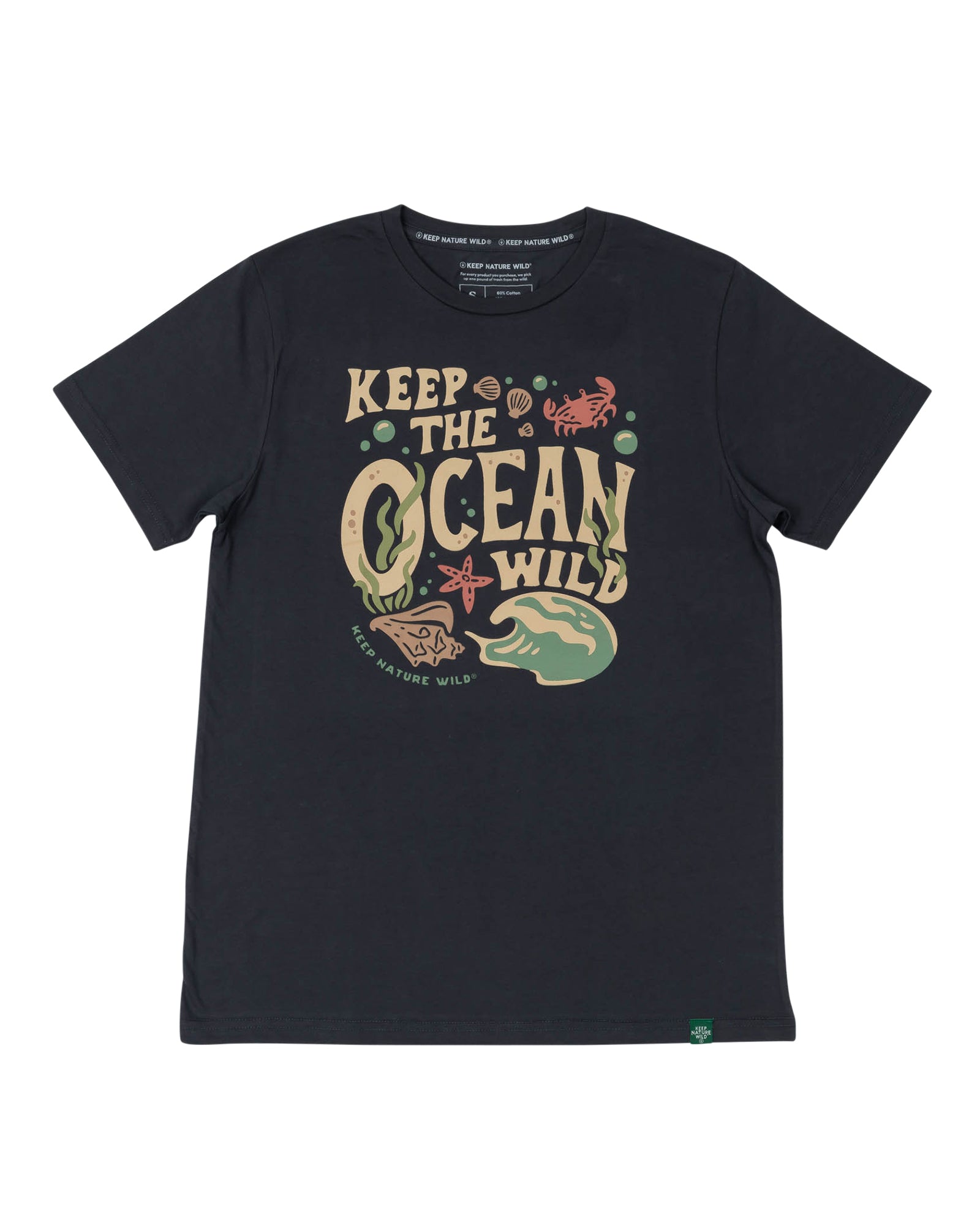 Wild Oceans Unisex Tee | Coal