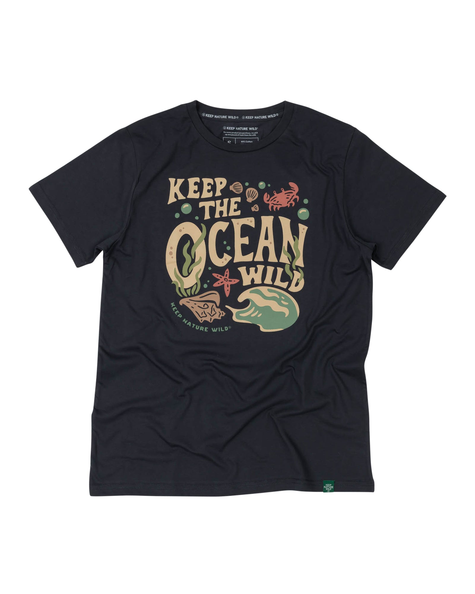 Wild Oceans Unisex Tee | Coal