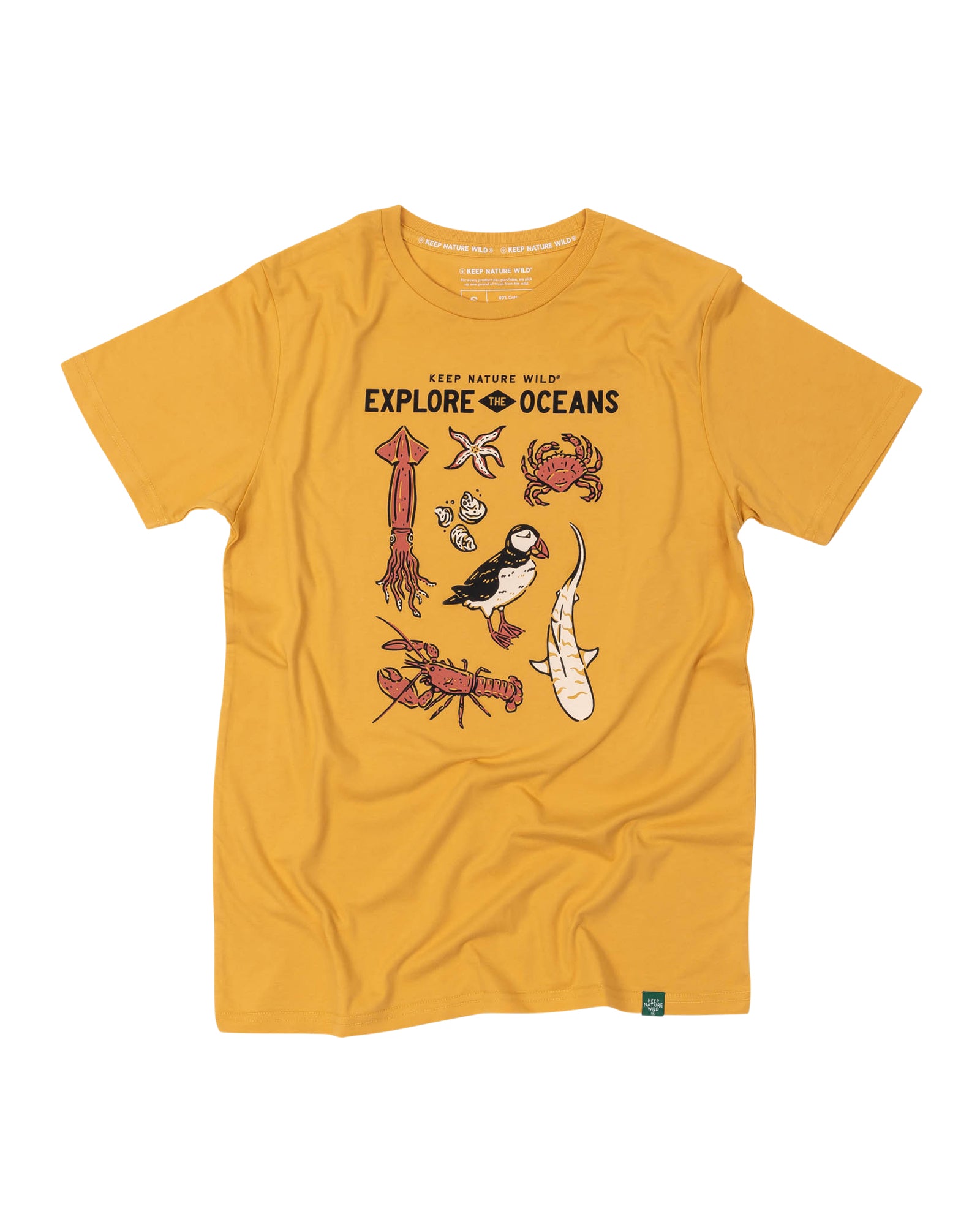 Nature Study East Coast Unisex Tee | Mustard
