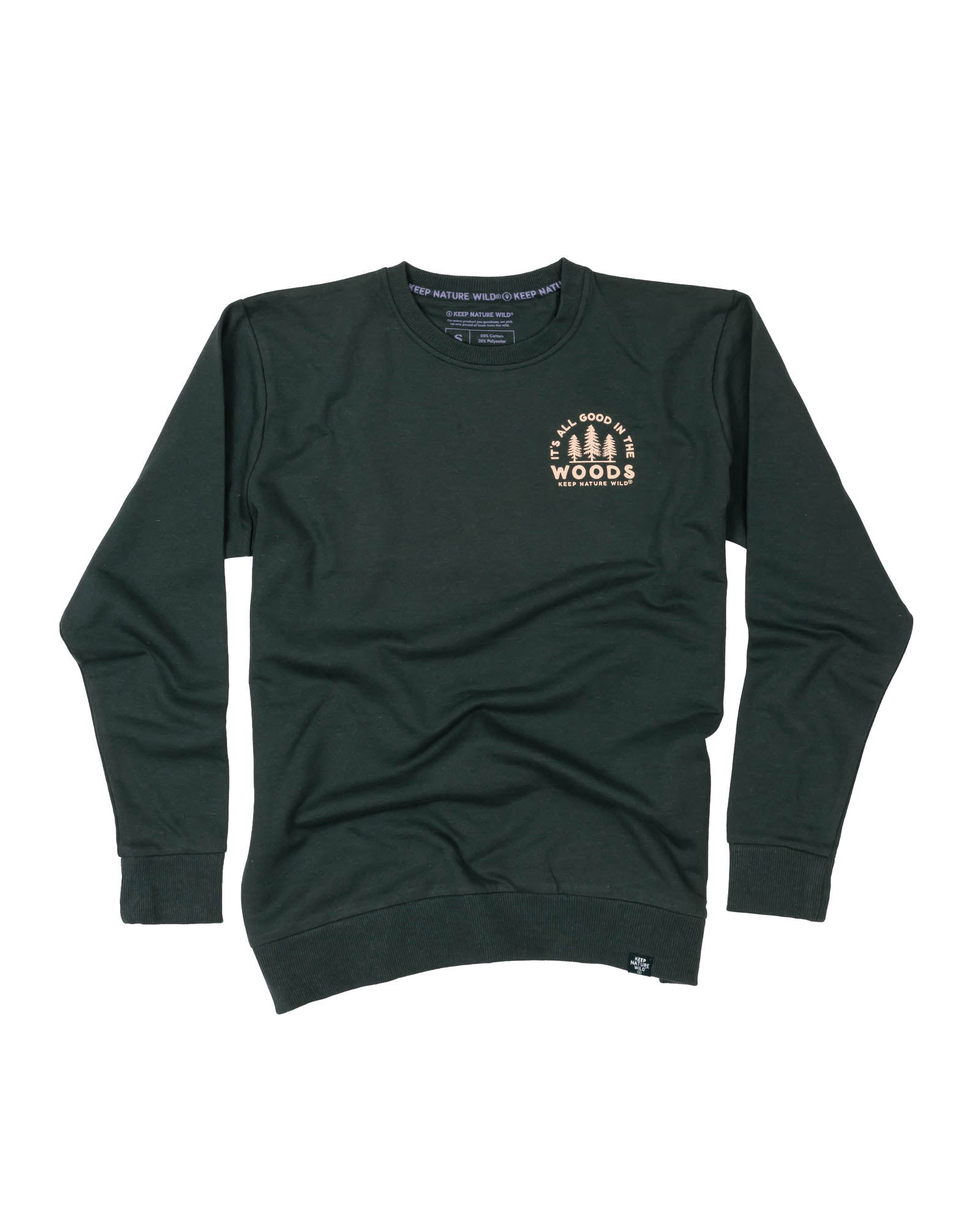 Good In The Woods Crewneck Sweatshirt | Heather Forest