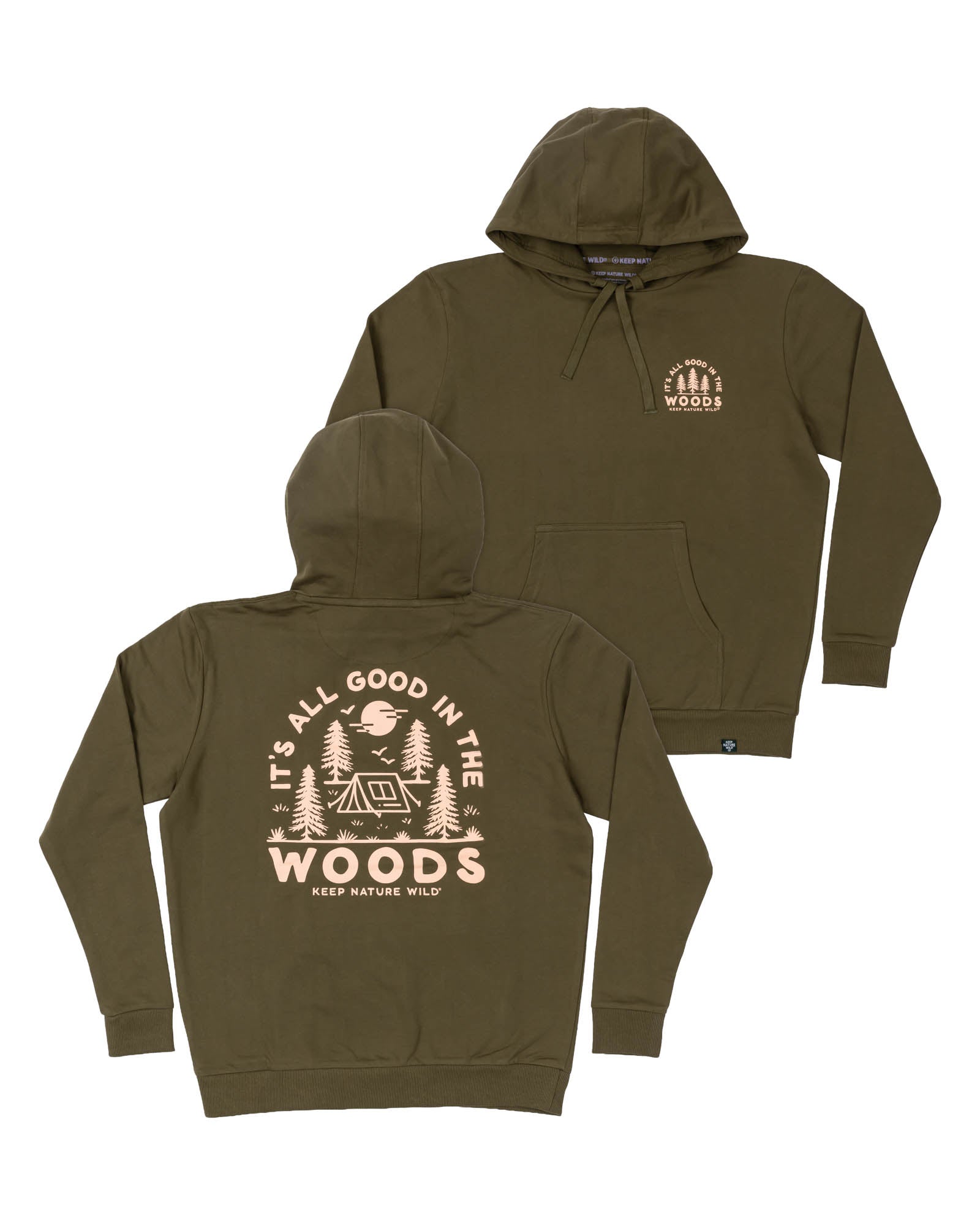 Good In The Woods Pullover Hoodie | Olive
