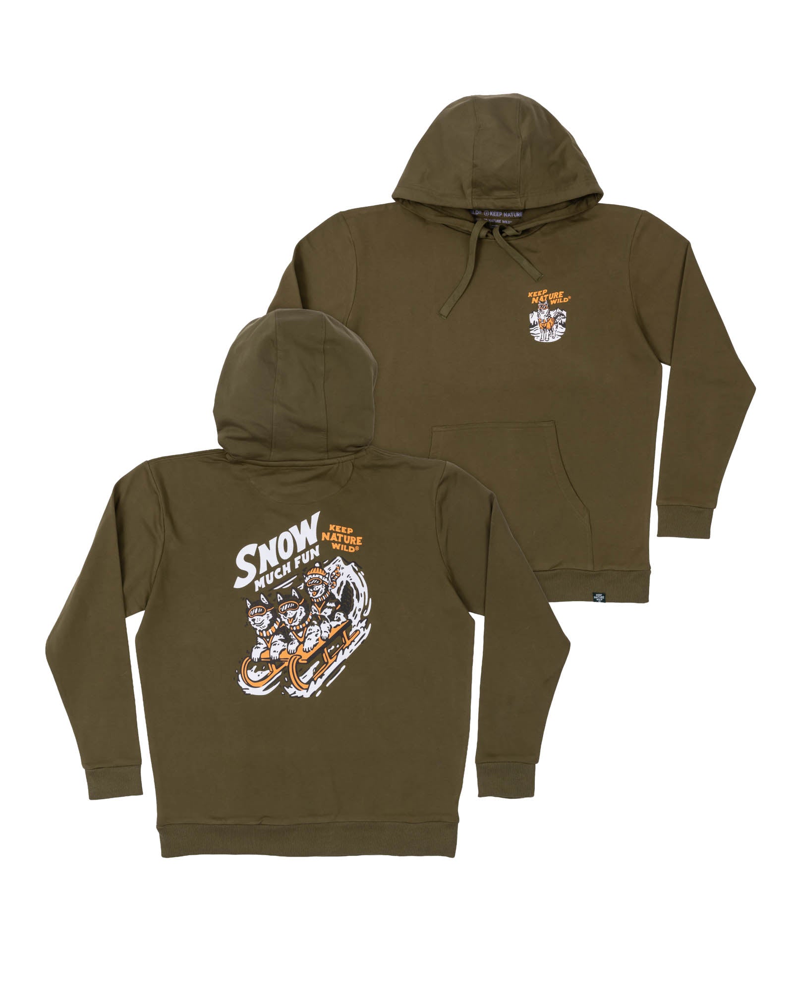 Snow Much Fun Pullover Hoodie | Olive