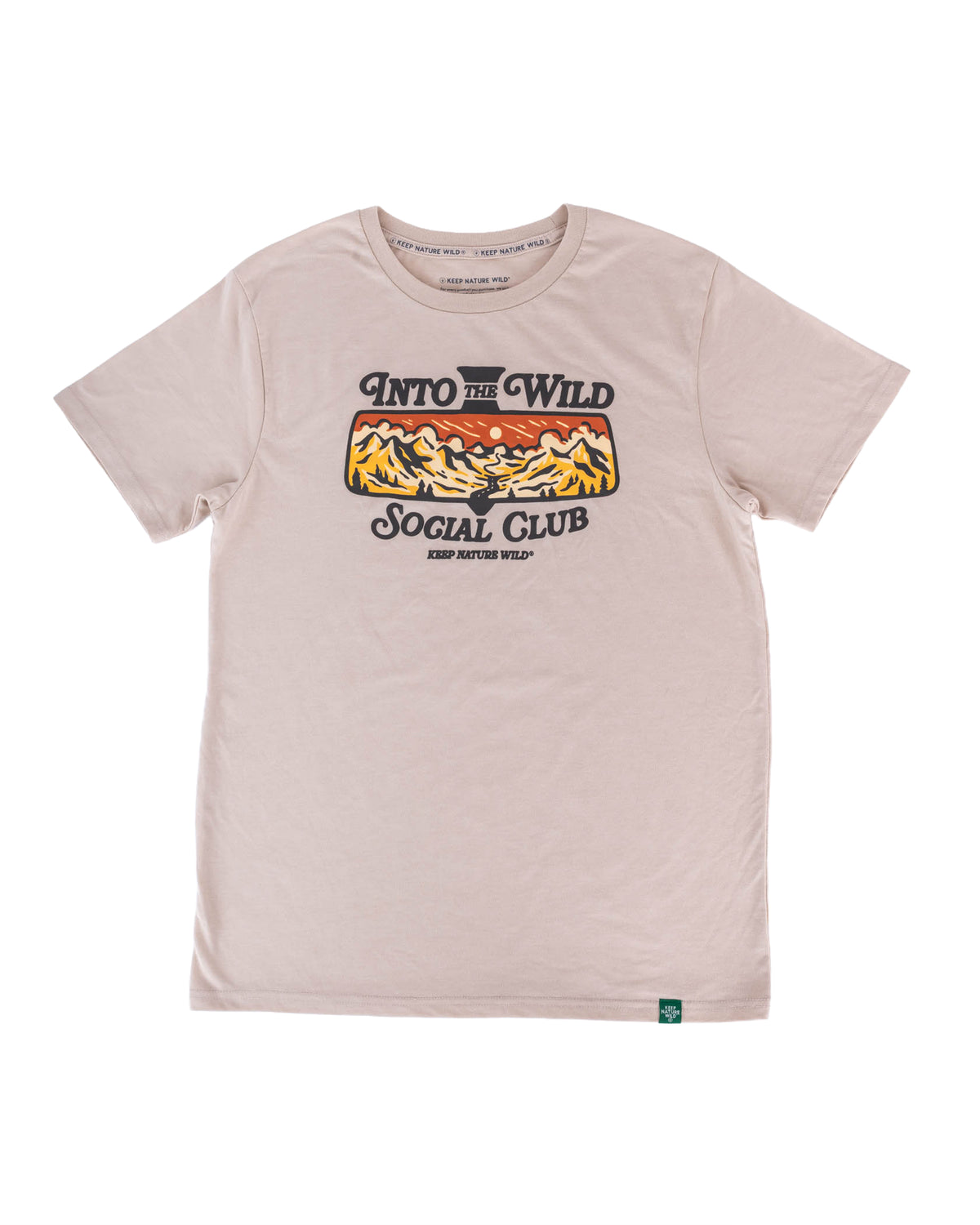 Into the Wild Social Club | Unisex Tee | Heather Tan