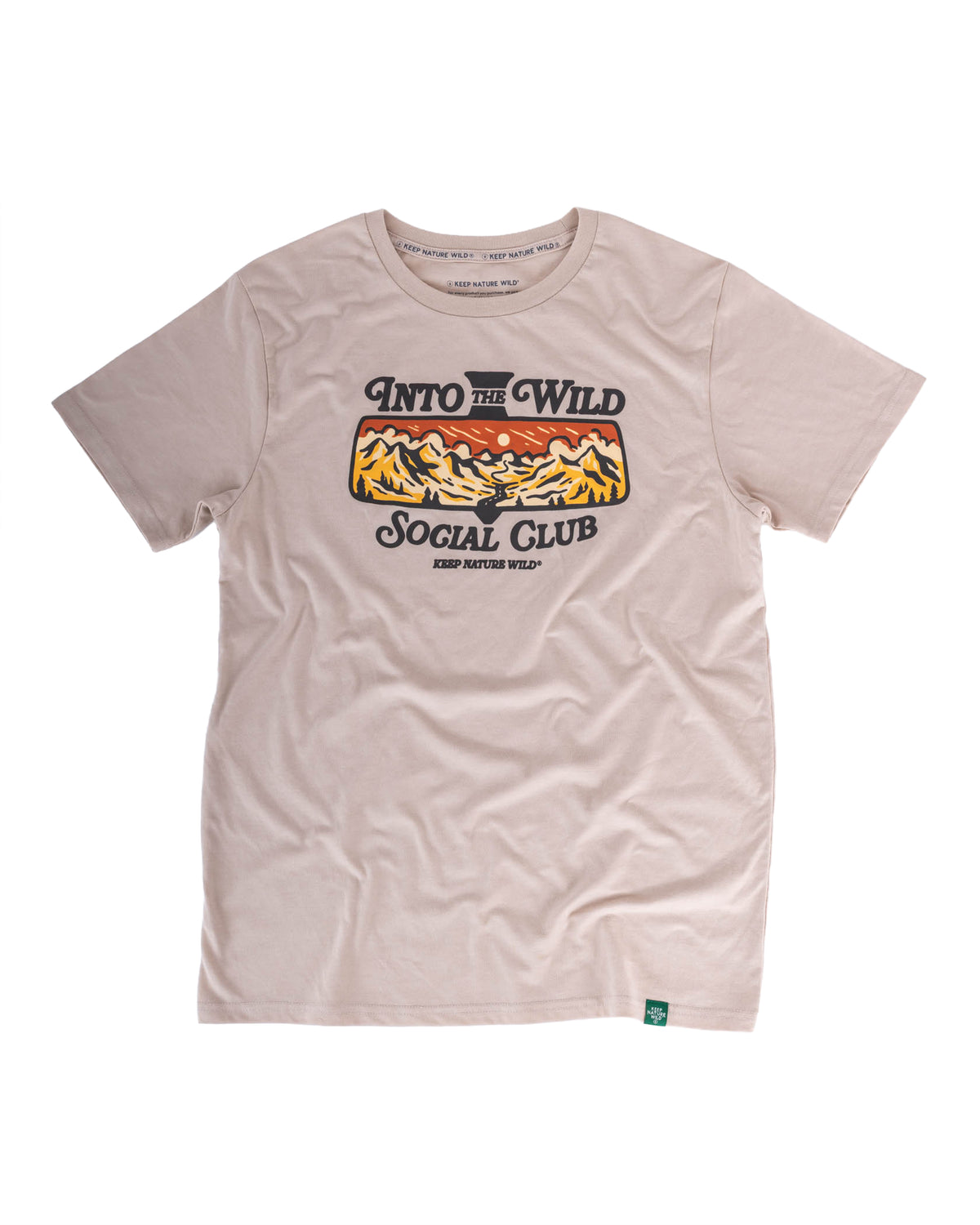 Into the Wild Social Club | Unisex Tee | Heather Tan