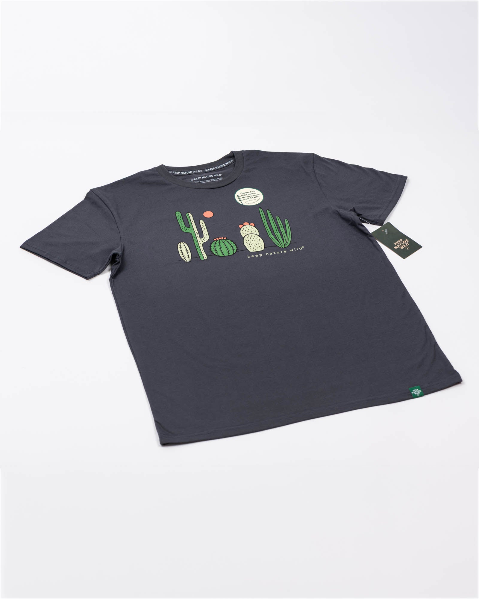 Cactus Friends Unisex Tee | Coal