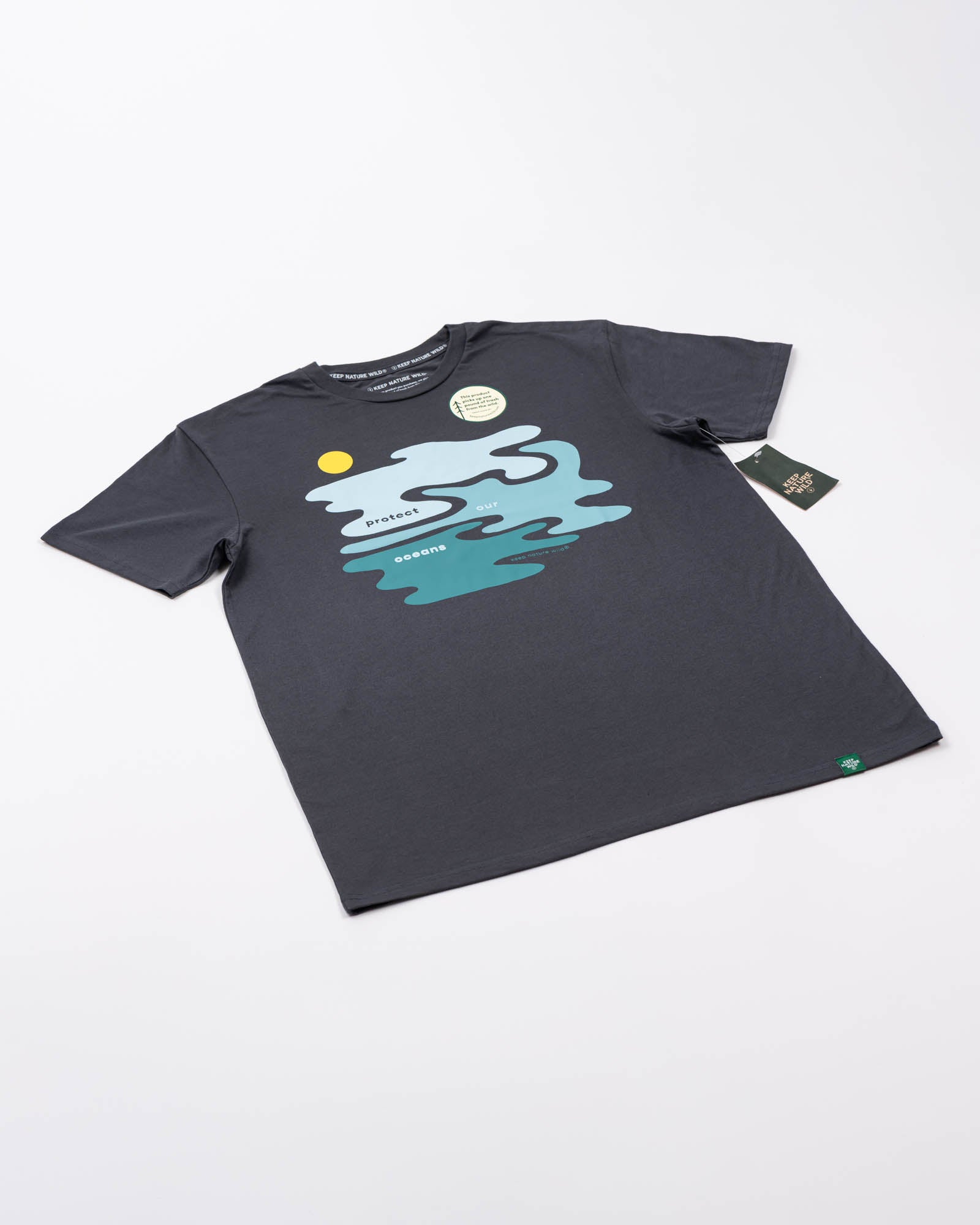 Protect Our Oceans Unisex Tee | Coal