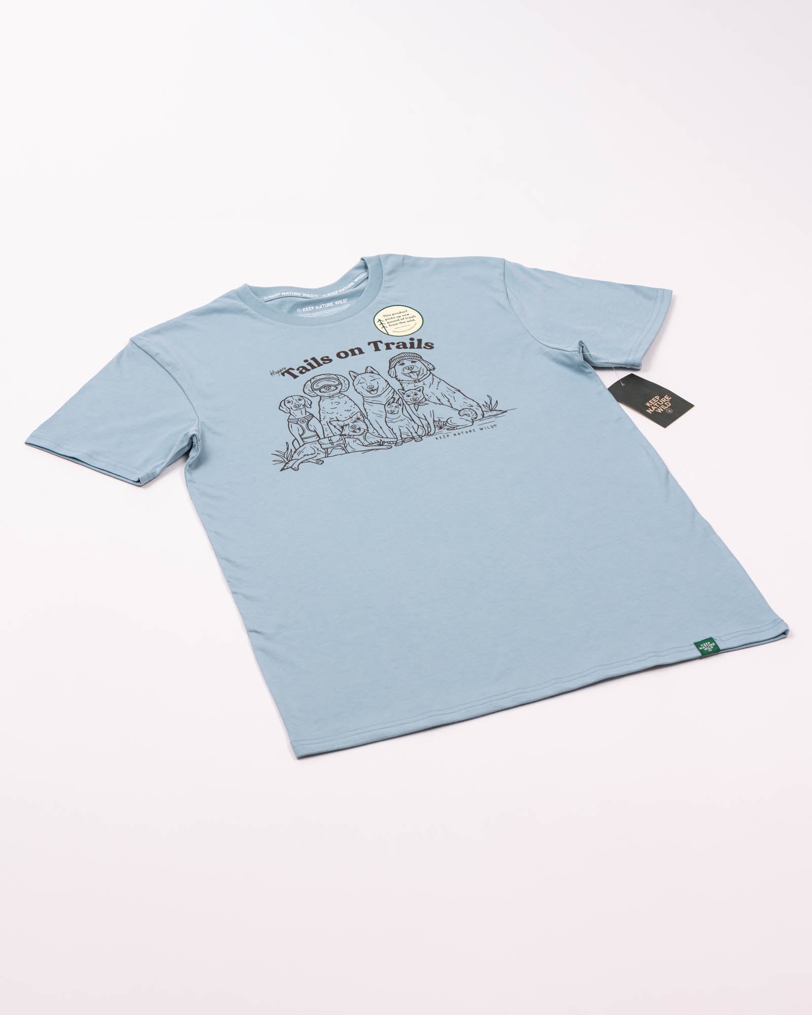 Happy Tails Unisex Tee | Morning Mist