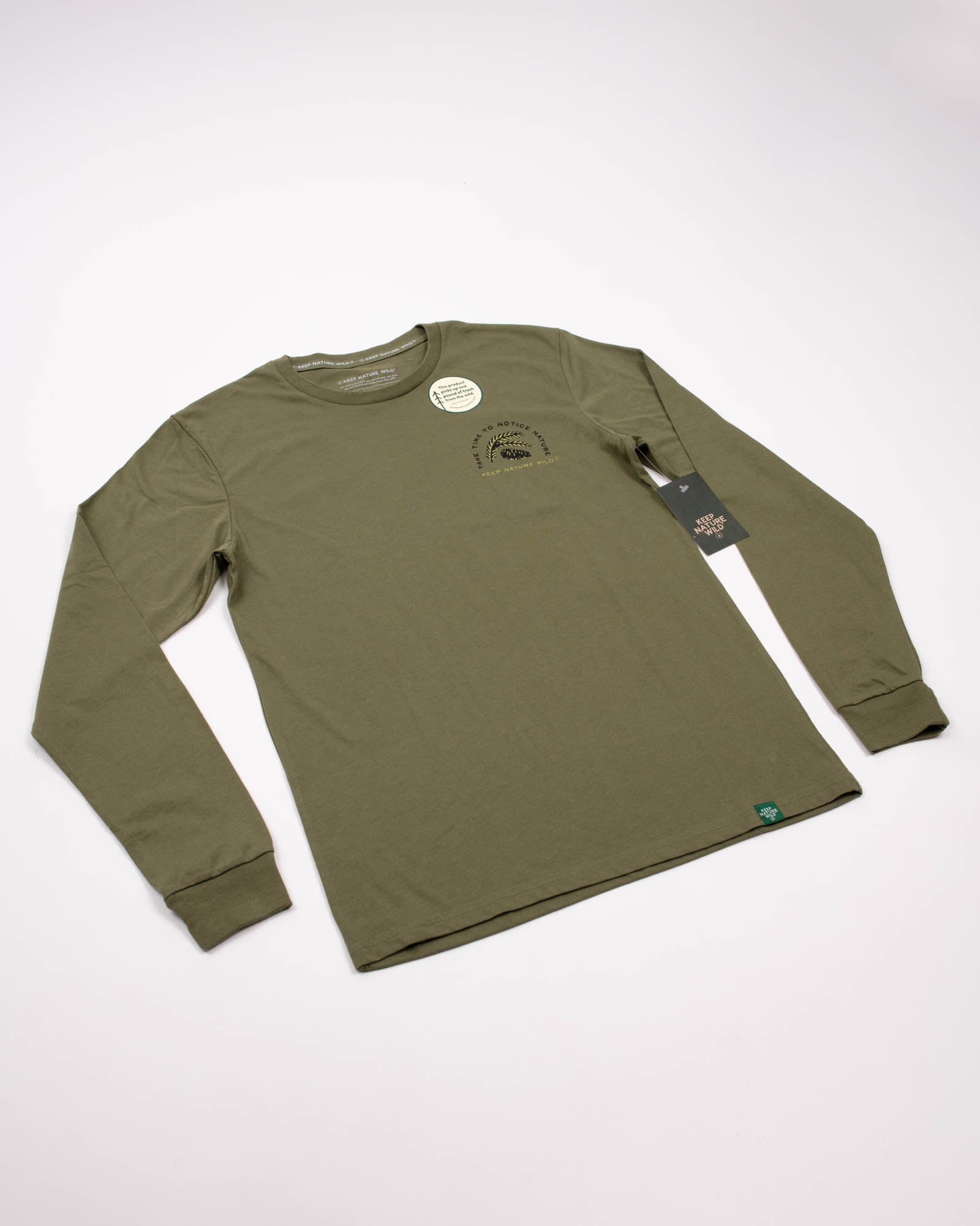 Nature Study Conifers Unisex Long Sleeve | Olive