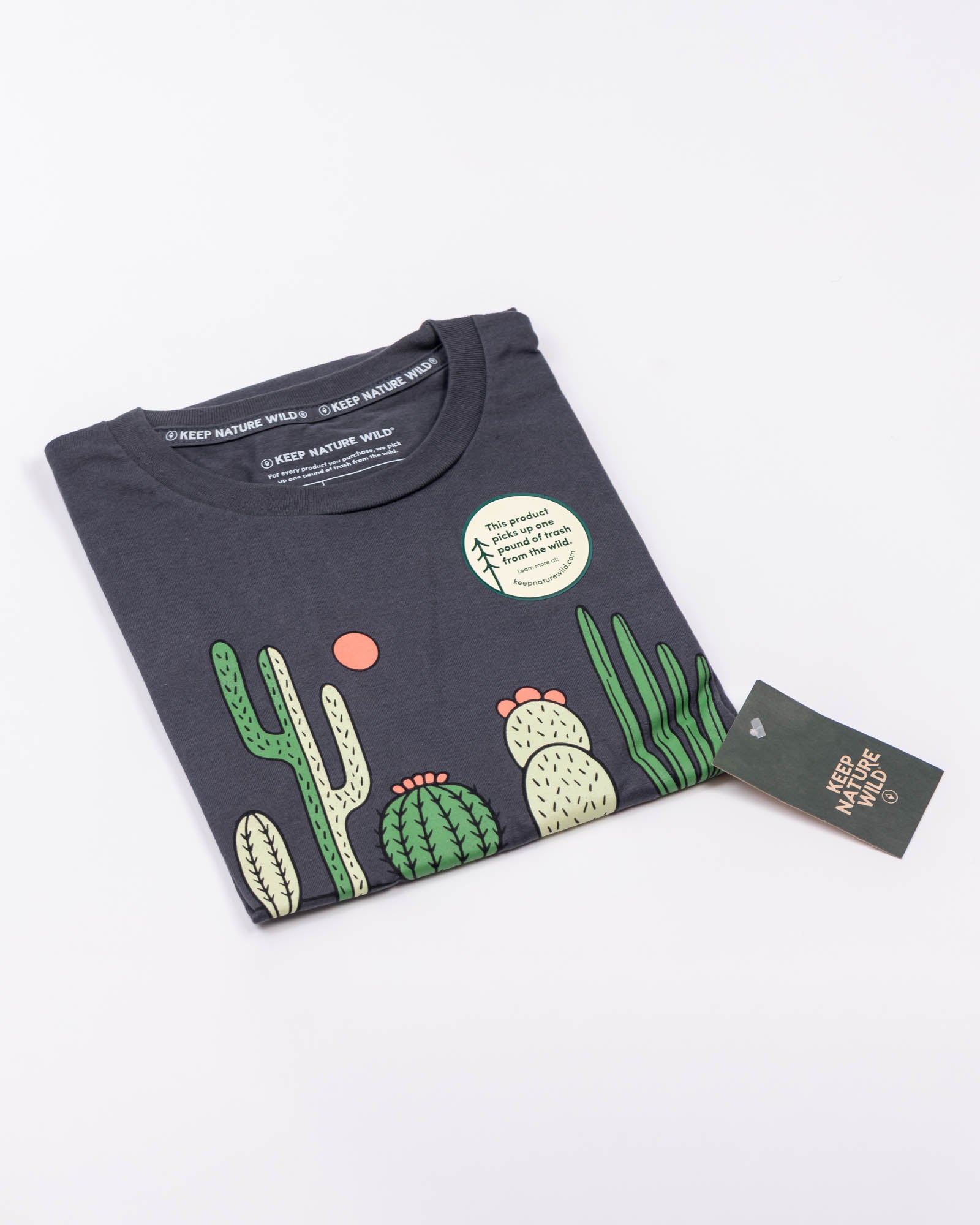 Cactus Friends Unisex Tee | Coal