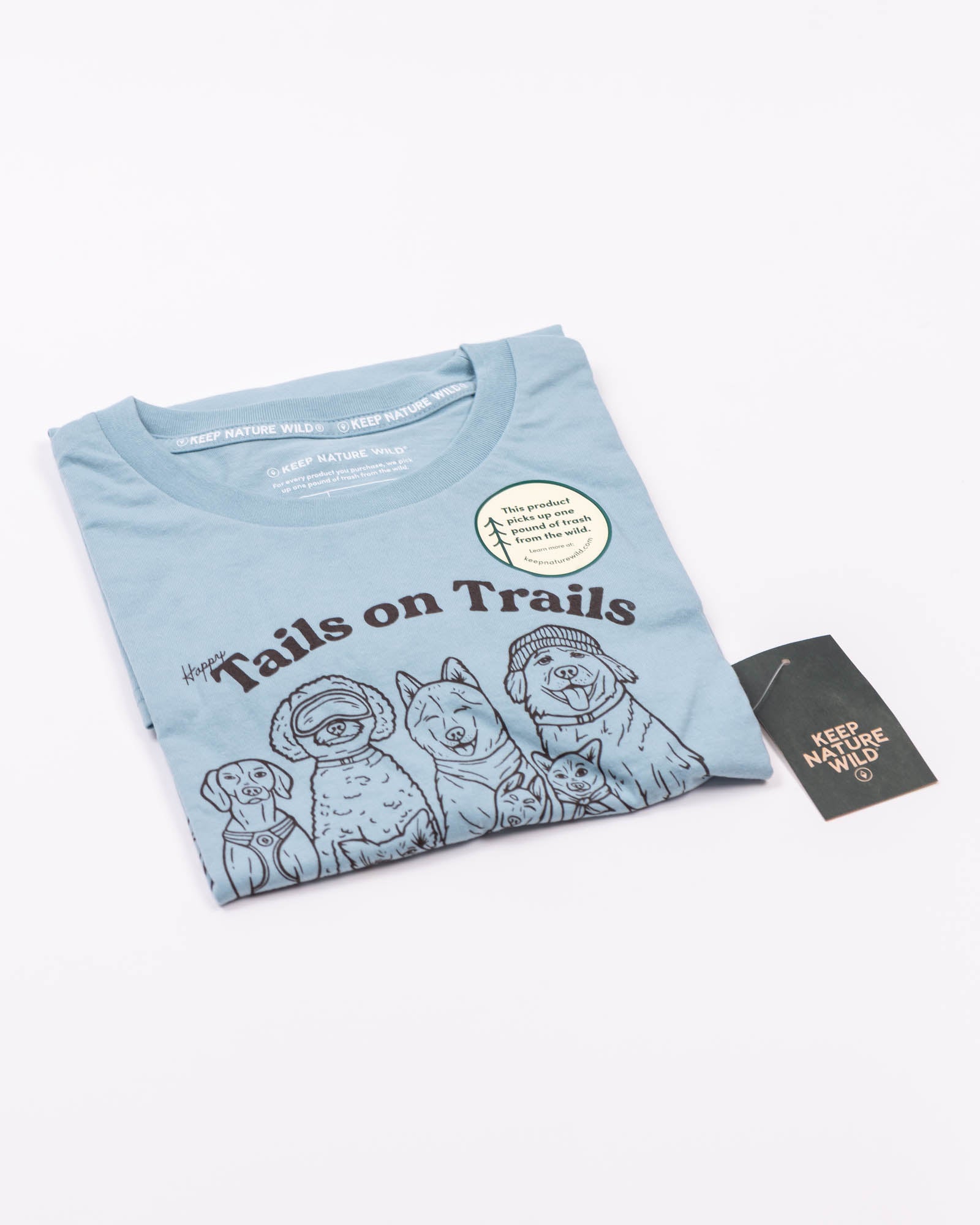 Happy Tails Unisex Tee | Morning Mist
