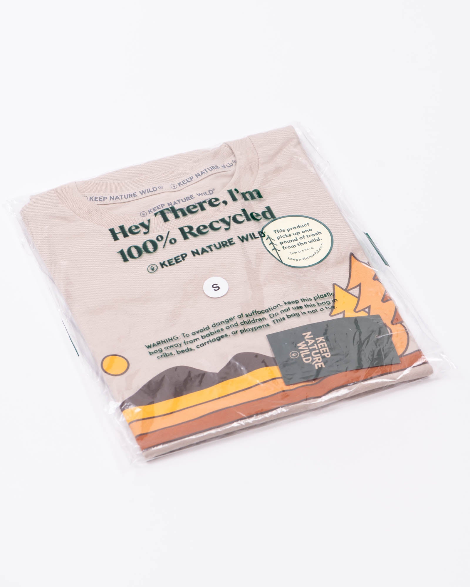 Retro Pines Unisex Tee | Heather Tan
