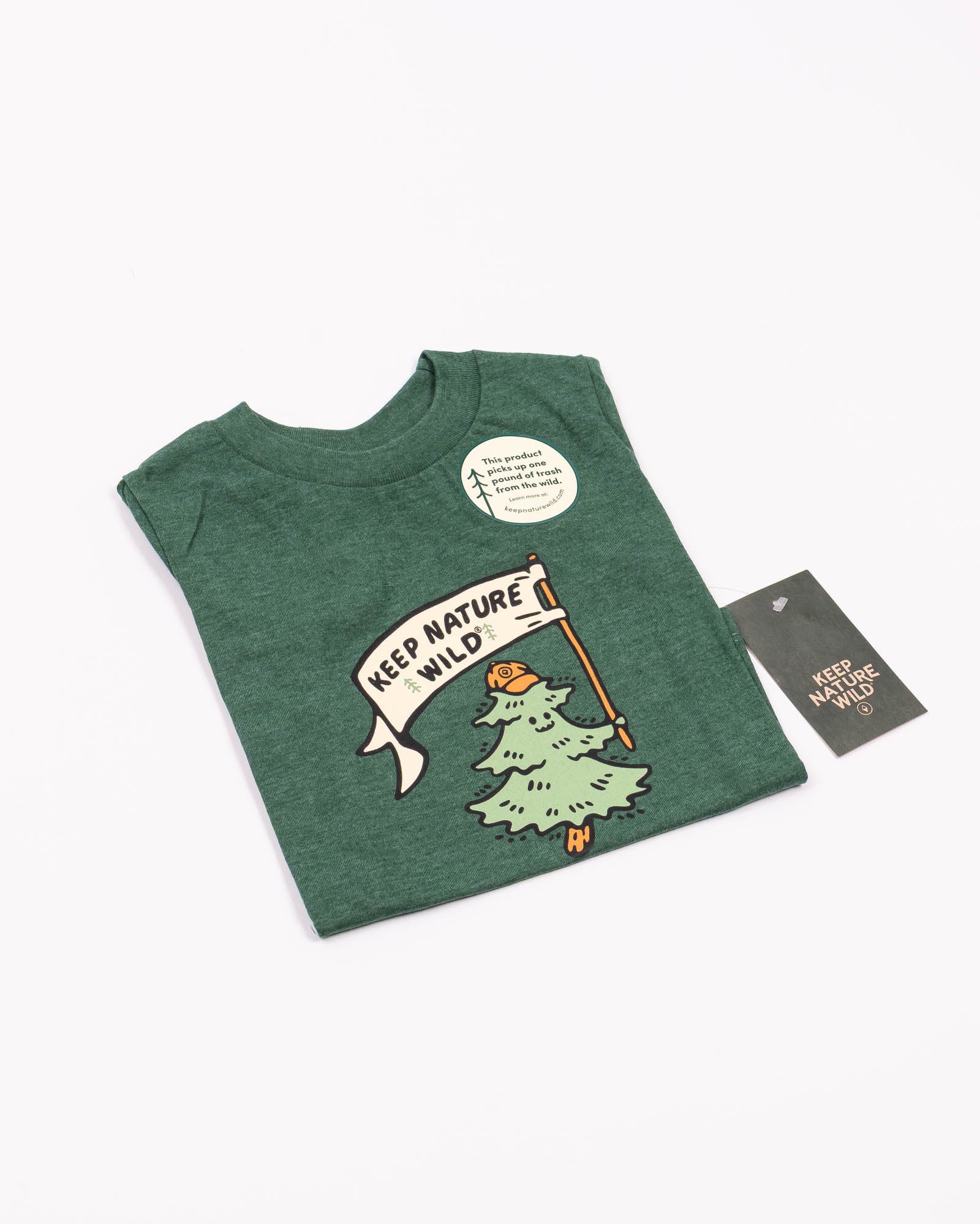 Happy Camper Pine Toddler Tee | Heather Forest