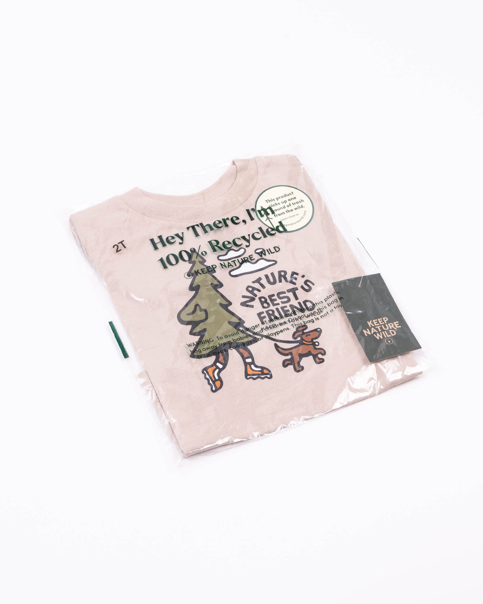 Nature's Best Friend Toddler Tee | Heather Tan