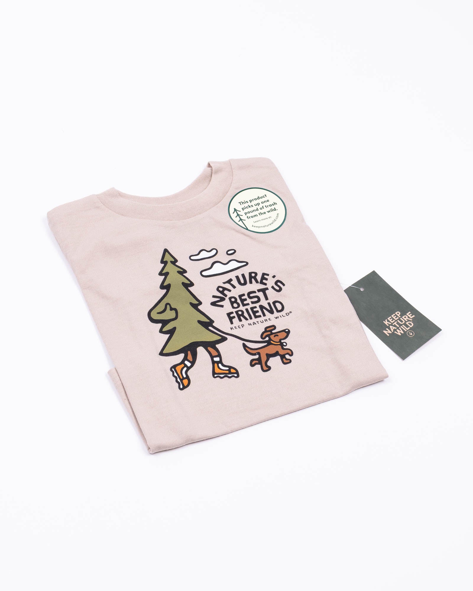 Nature's Best Friend Toddler Tee | Heather Tan