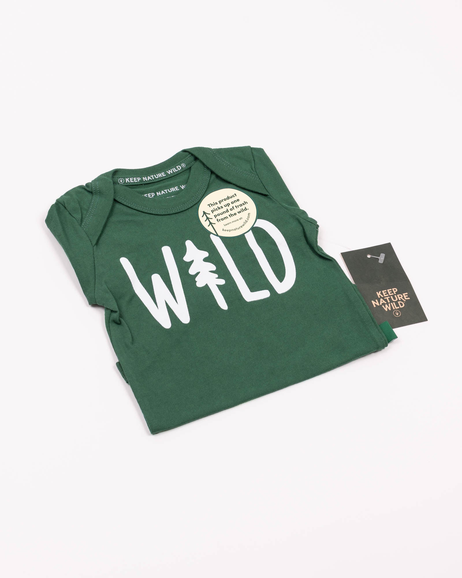 Wild Pine Baby Bodysuit | Heather Forest
