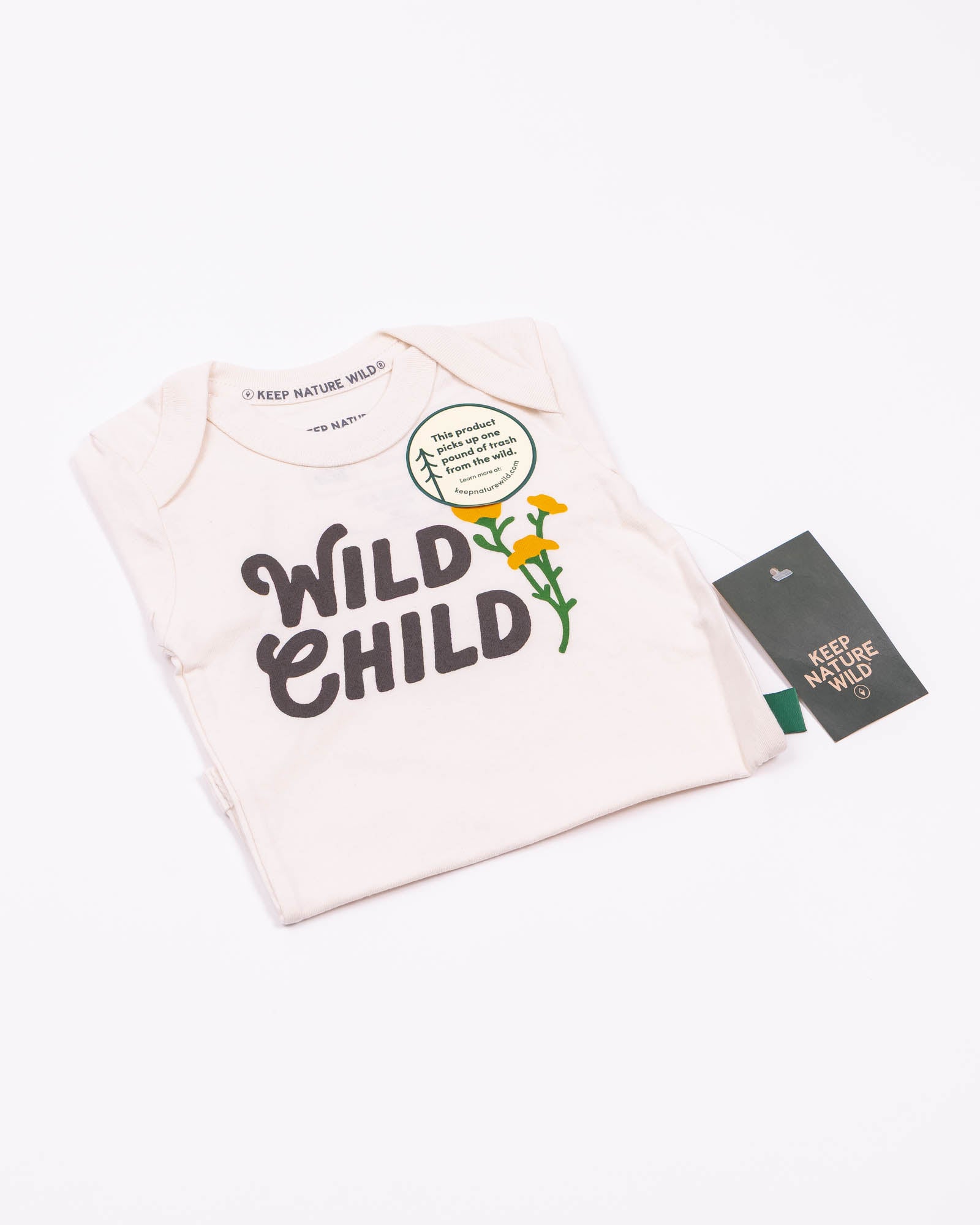 Wild Child Baby Bodysuit | Natural