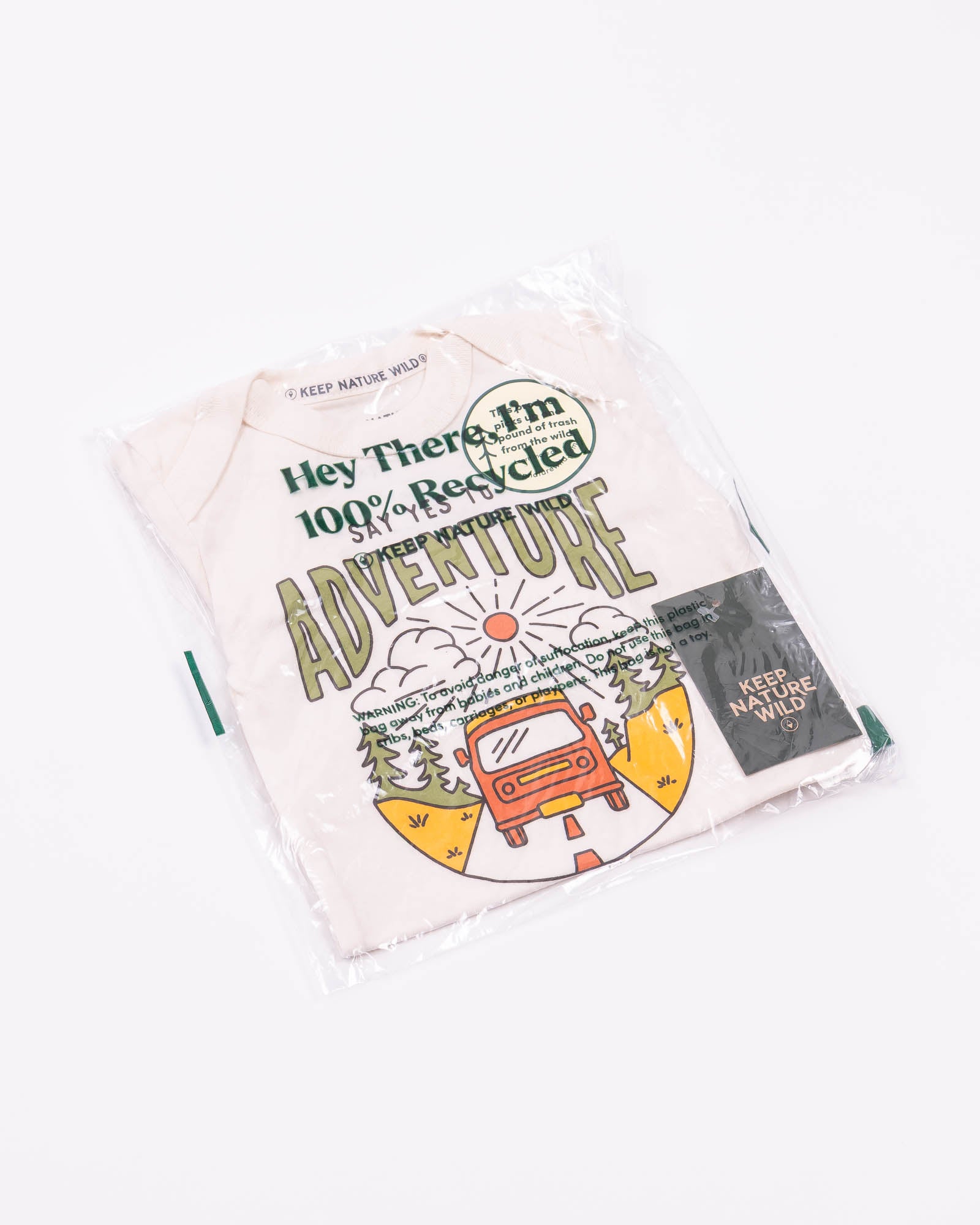 Say Yes to Adventure Baby Bodysuit | Natural
