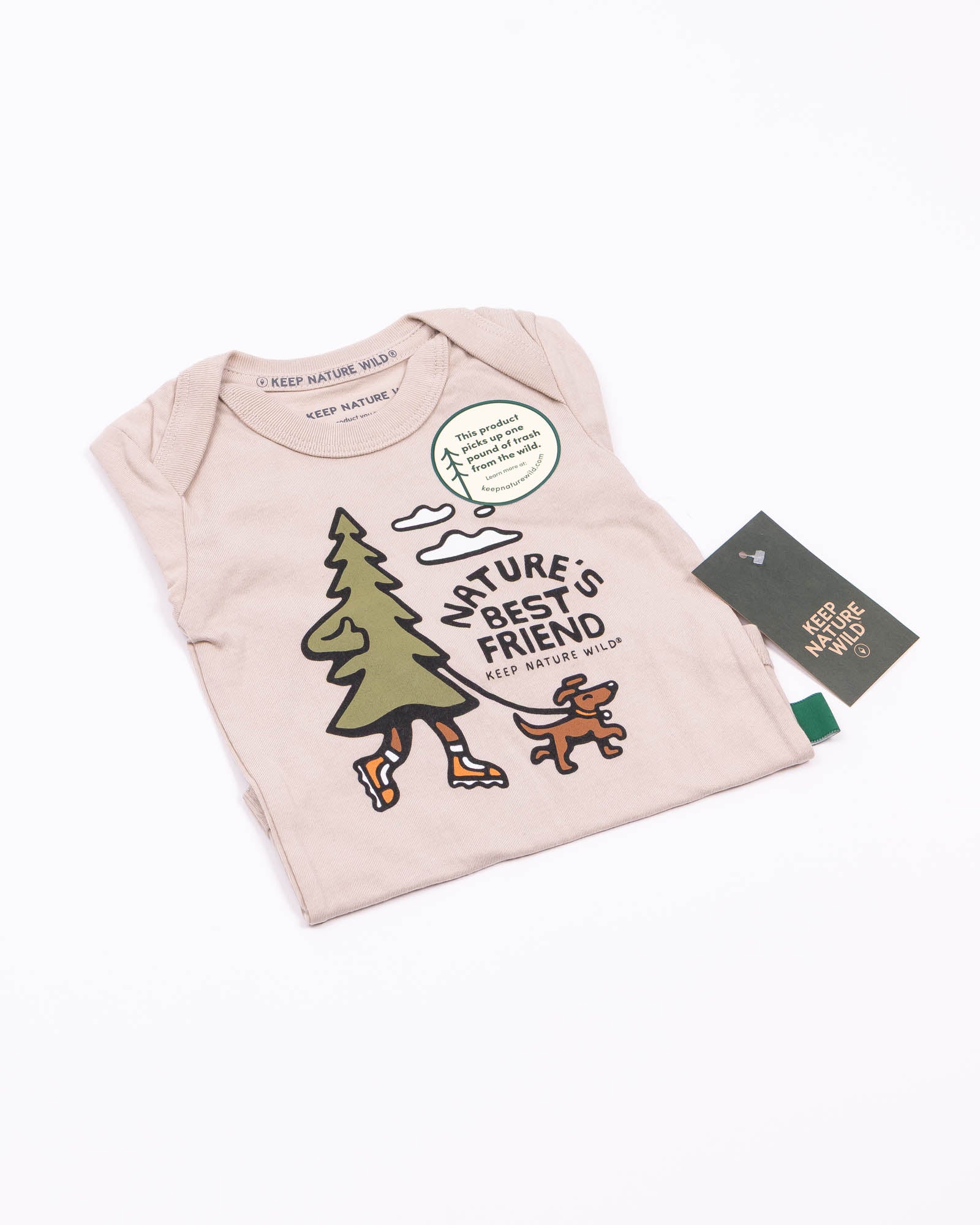 Nature's Best Friend Baby Bodysuit | Heather Tan