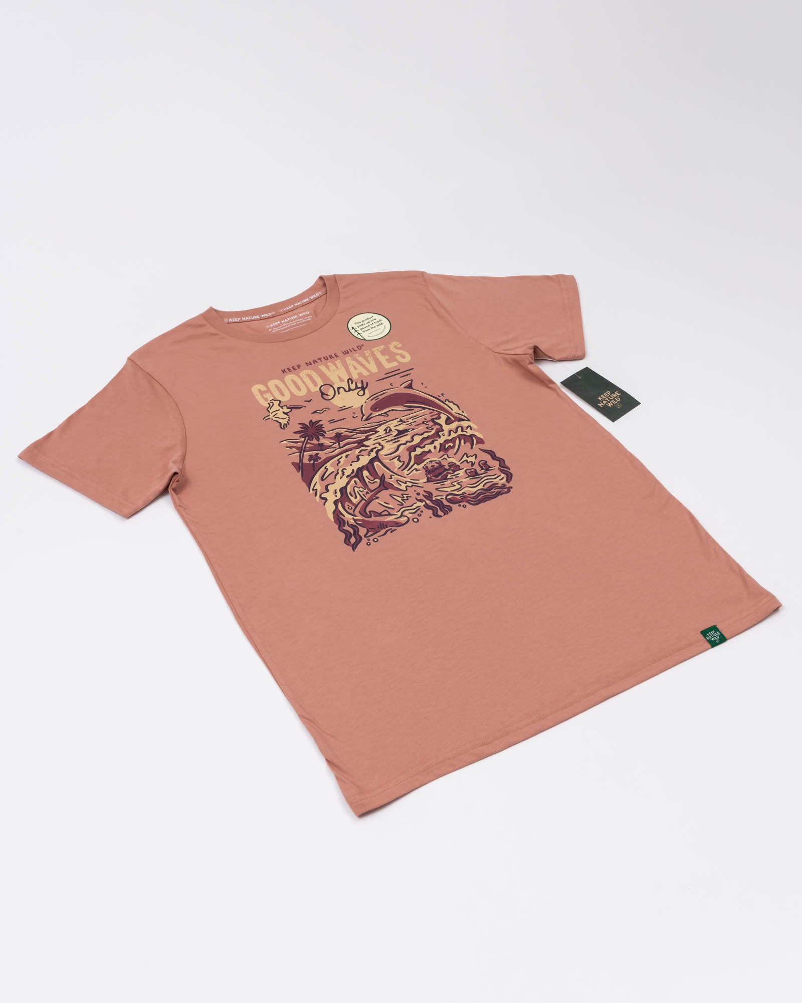 Good Waves Only Unisex Tee | Canyon Rose