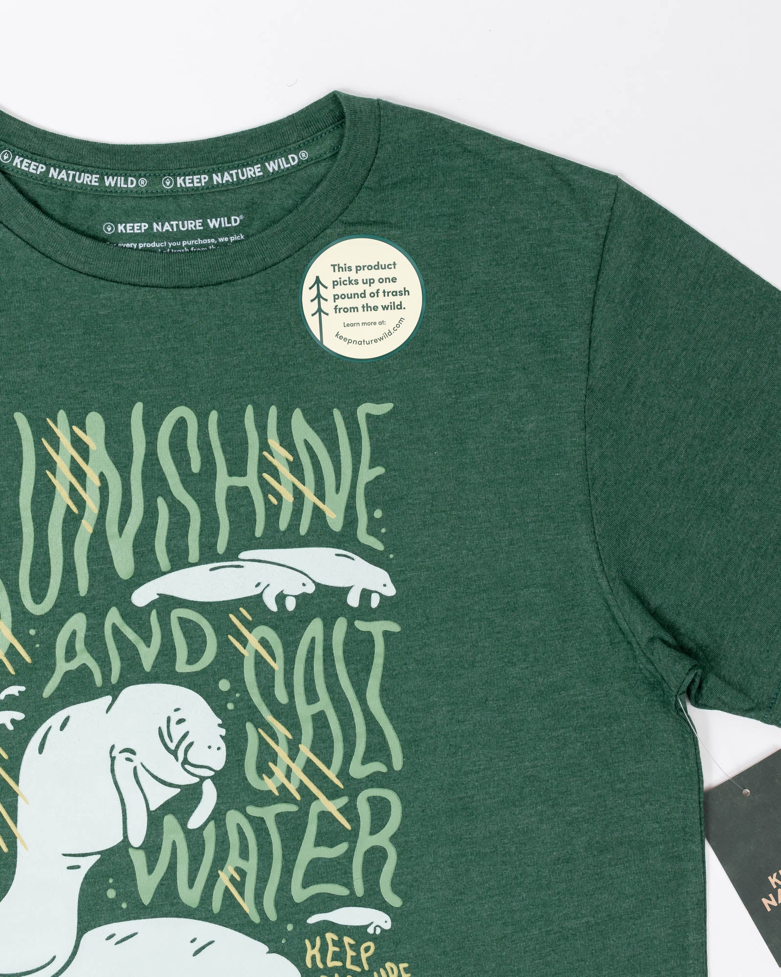 Manatees Motto Unisex Tee | Heather Forest