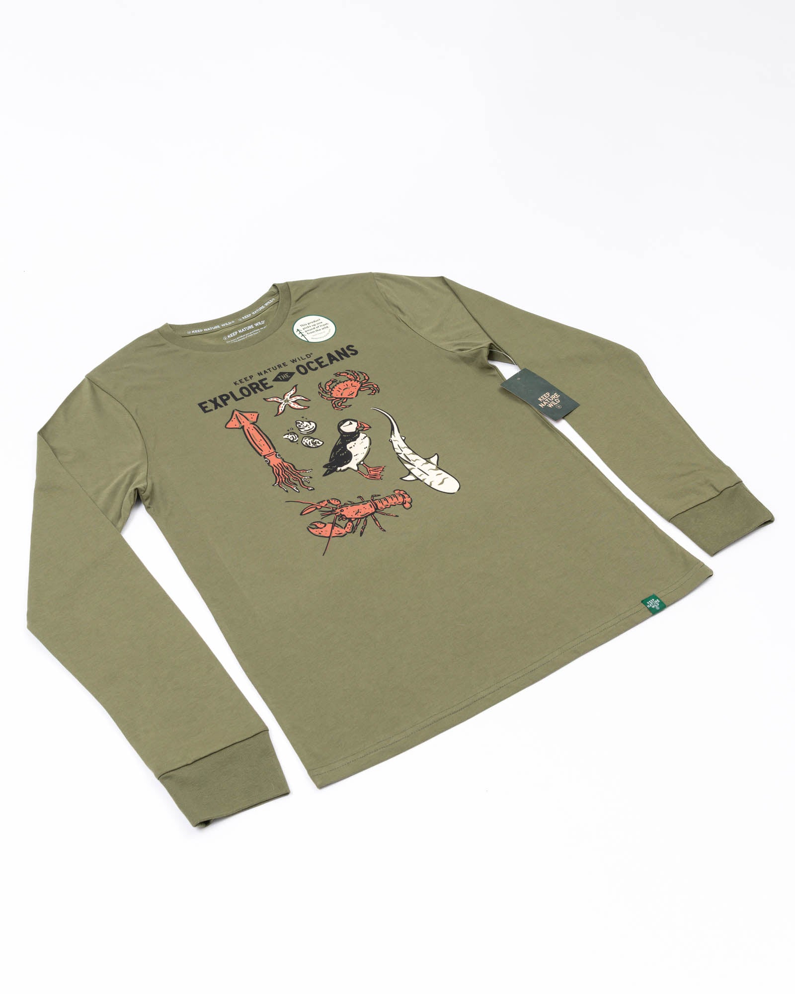 Nature Study East Coast Unisex Long Sleeve Shirt | Olive
