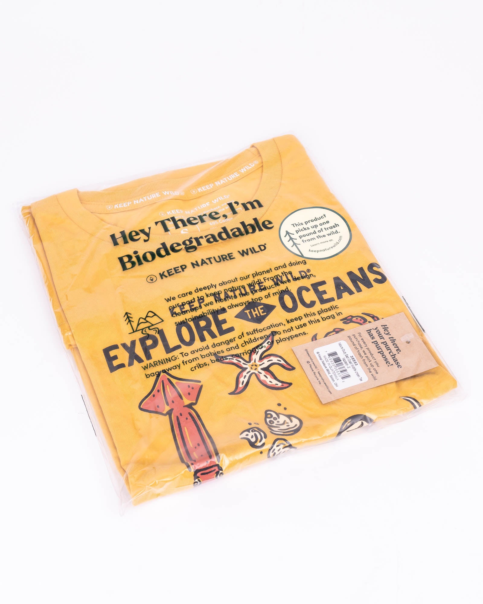 Nature Study East Coast Unisex Tee | Mustard