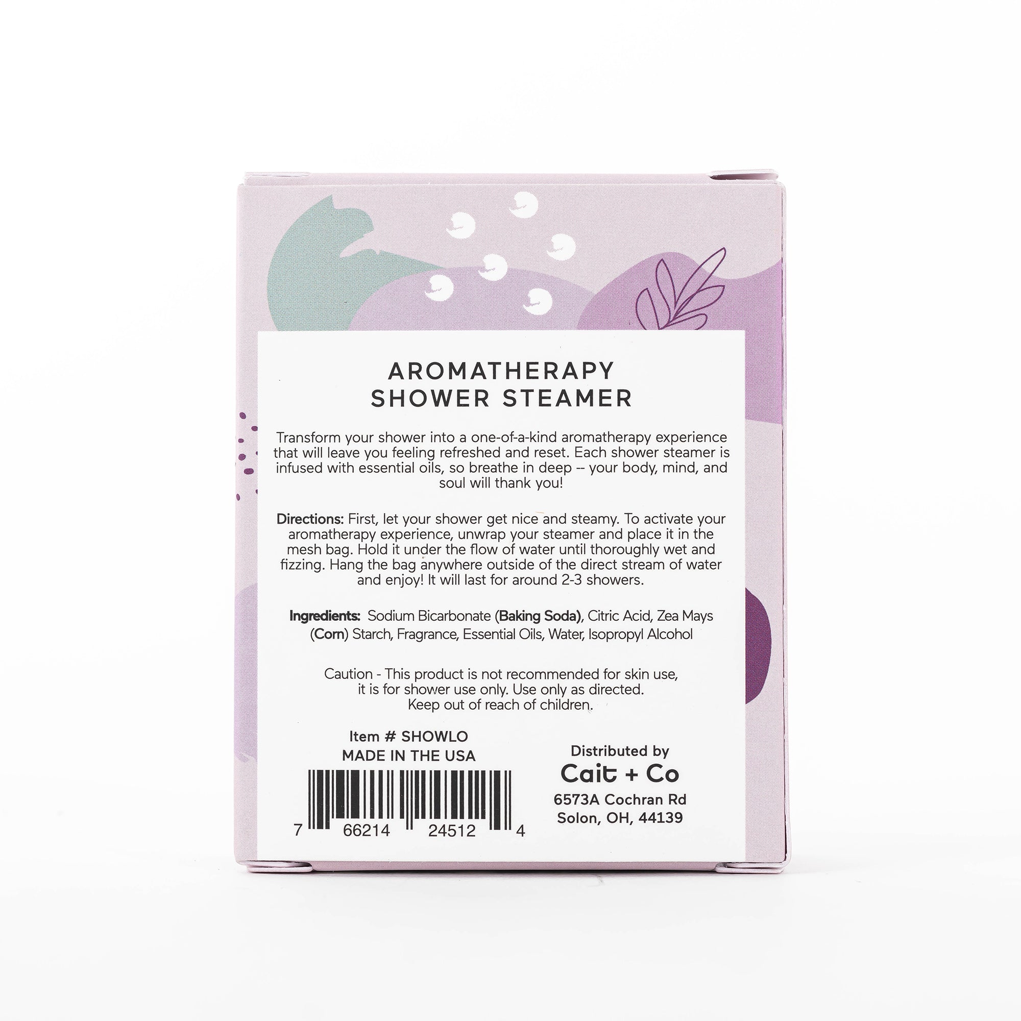 Lavender + Oat Shower Steamer