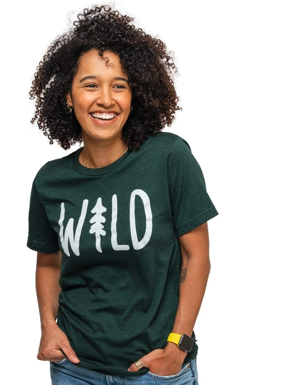 Wild Pine Unisex Tee | Heather Forest - Keep Nature Wild