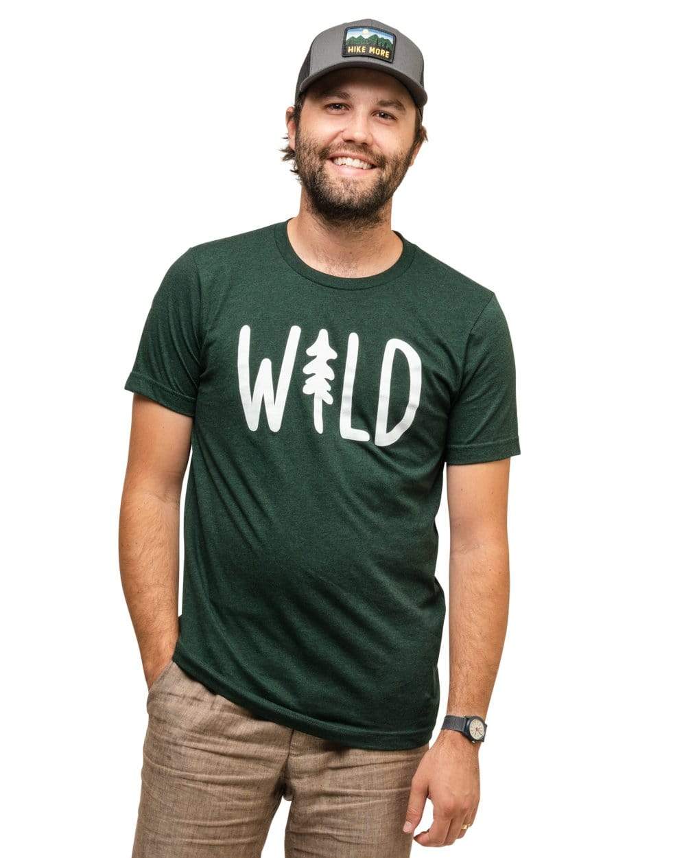 Wild Pine Unisex Tee | Heather Forest - Keep Nature Wild