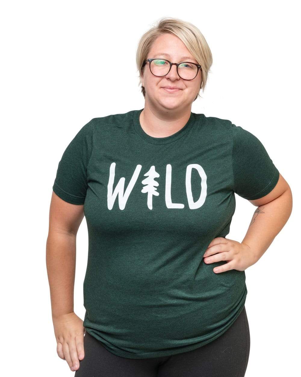 Wild Pine Unisex Tee | Heather Forest - Keep Nature Wild