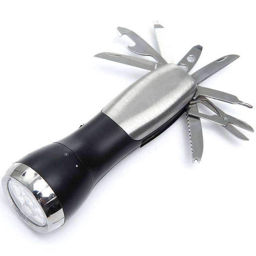 10 Function Flashlight Survival Tool - Cool Tools - Mad Man by Mad Style Wholesale